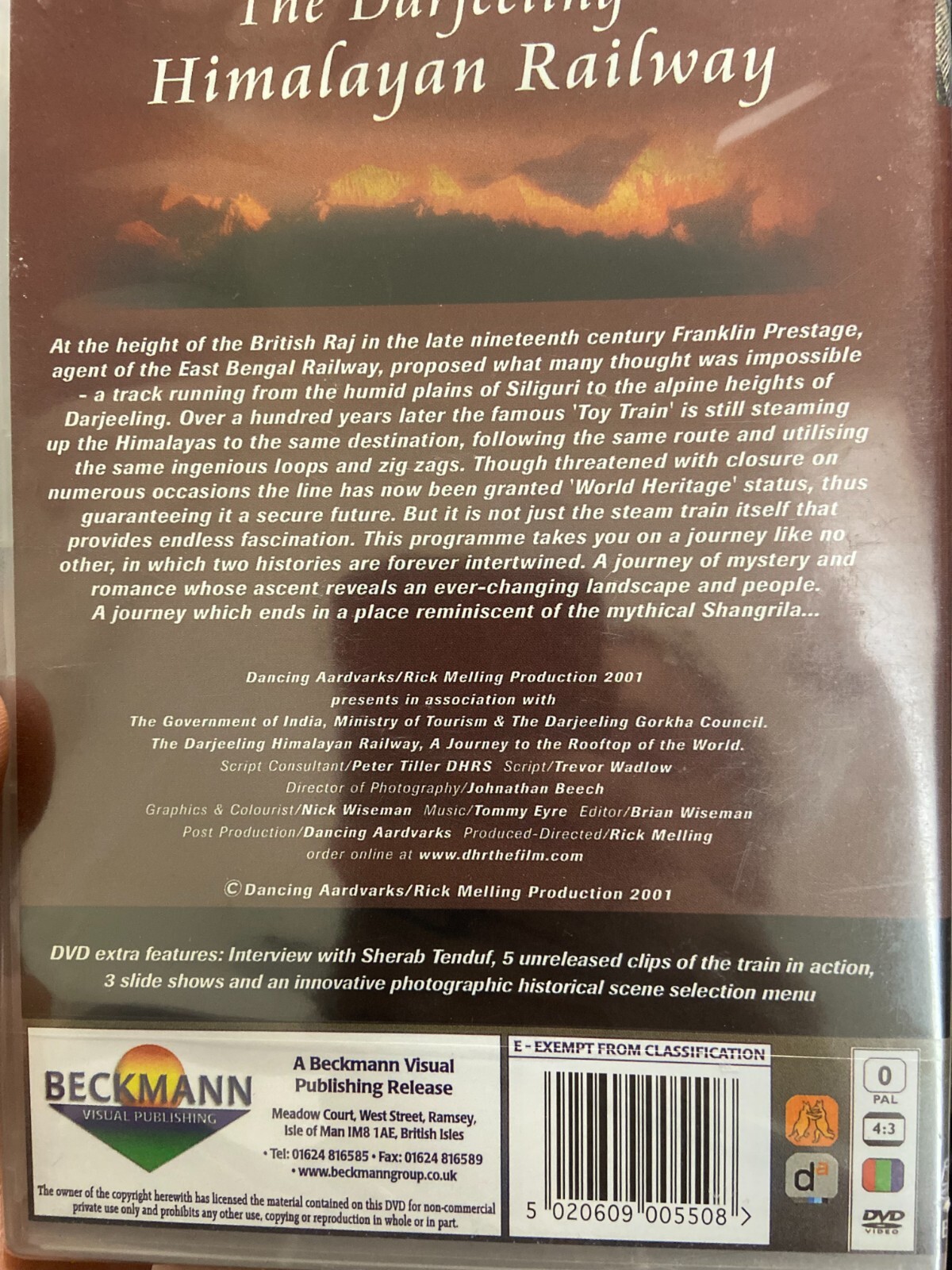 The Darjeeling Himalayan Railway NEW/sealed region 2 DVD (trains / doco)