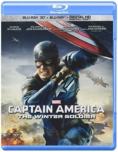 Captain America: The Winter Soldier (2-Disc Blu-ray 3D + Blu-ray + Digi – GOOD
