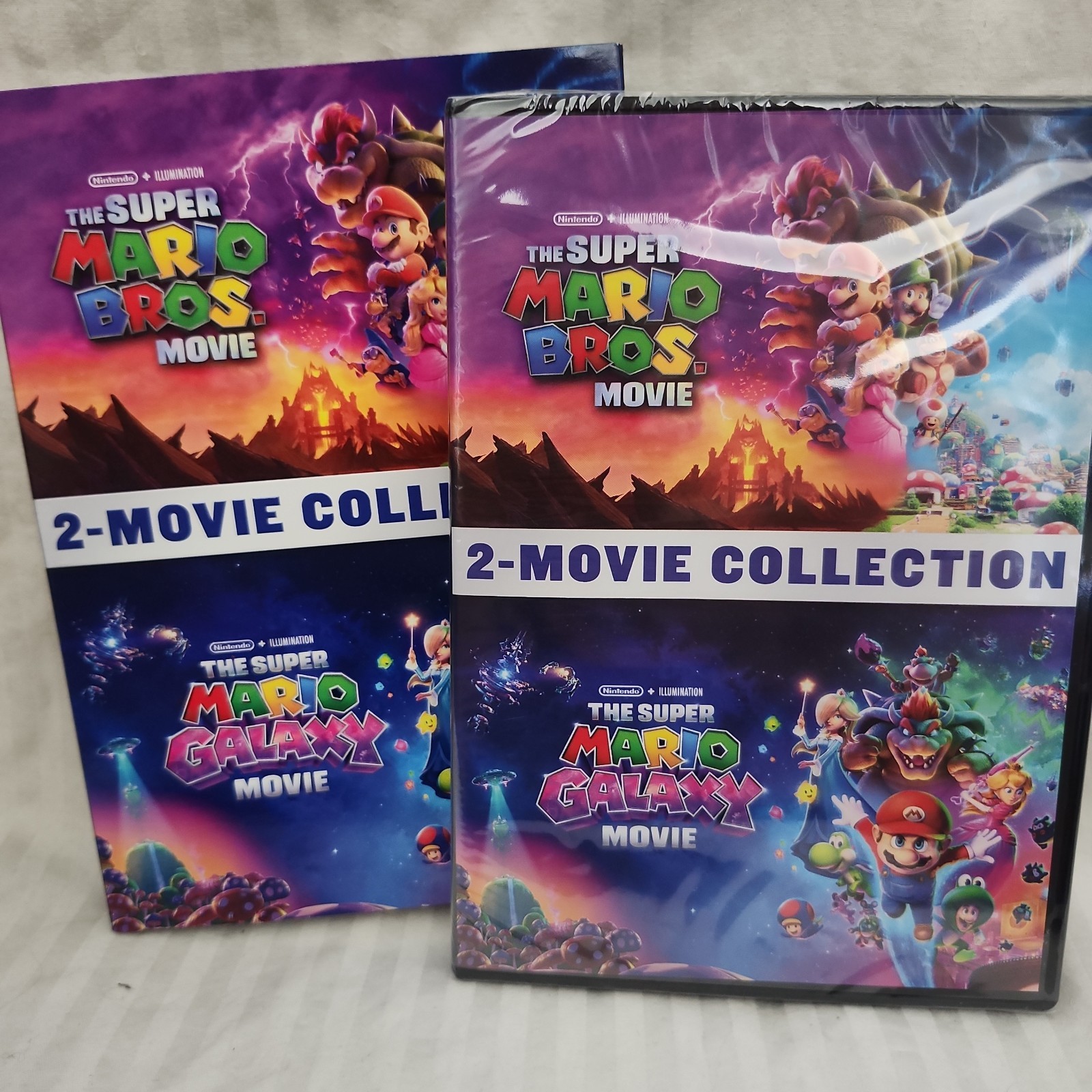 The Super Mario 2-Movie Collection DVD NEW BROS + GALAXY BUNDLE NINTENDO MOVIE