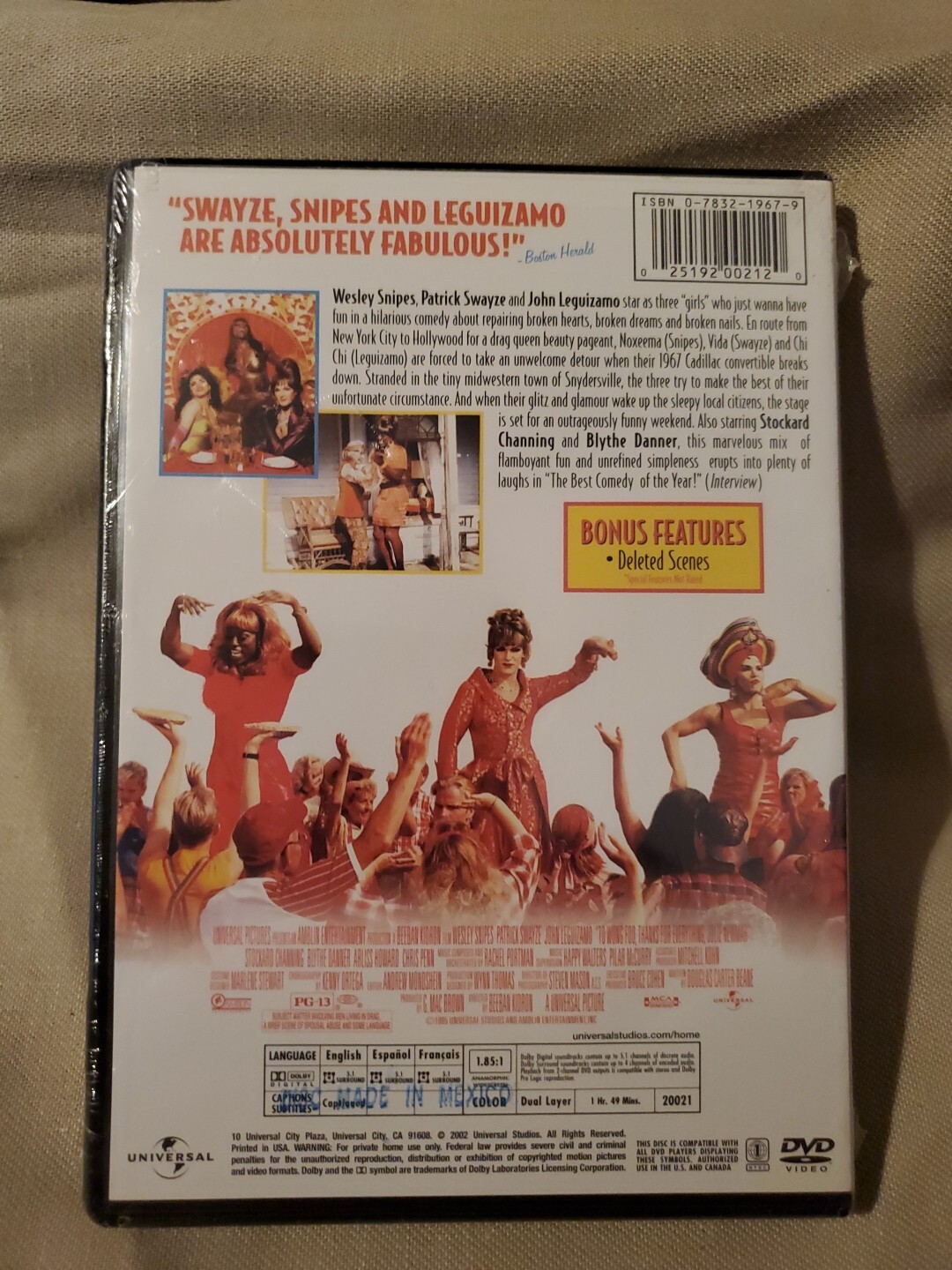 To Wong Foo, Thanks for Everything! Julie Newmar (DVD, 1995) Sealed