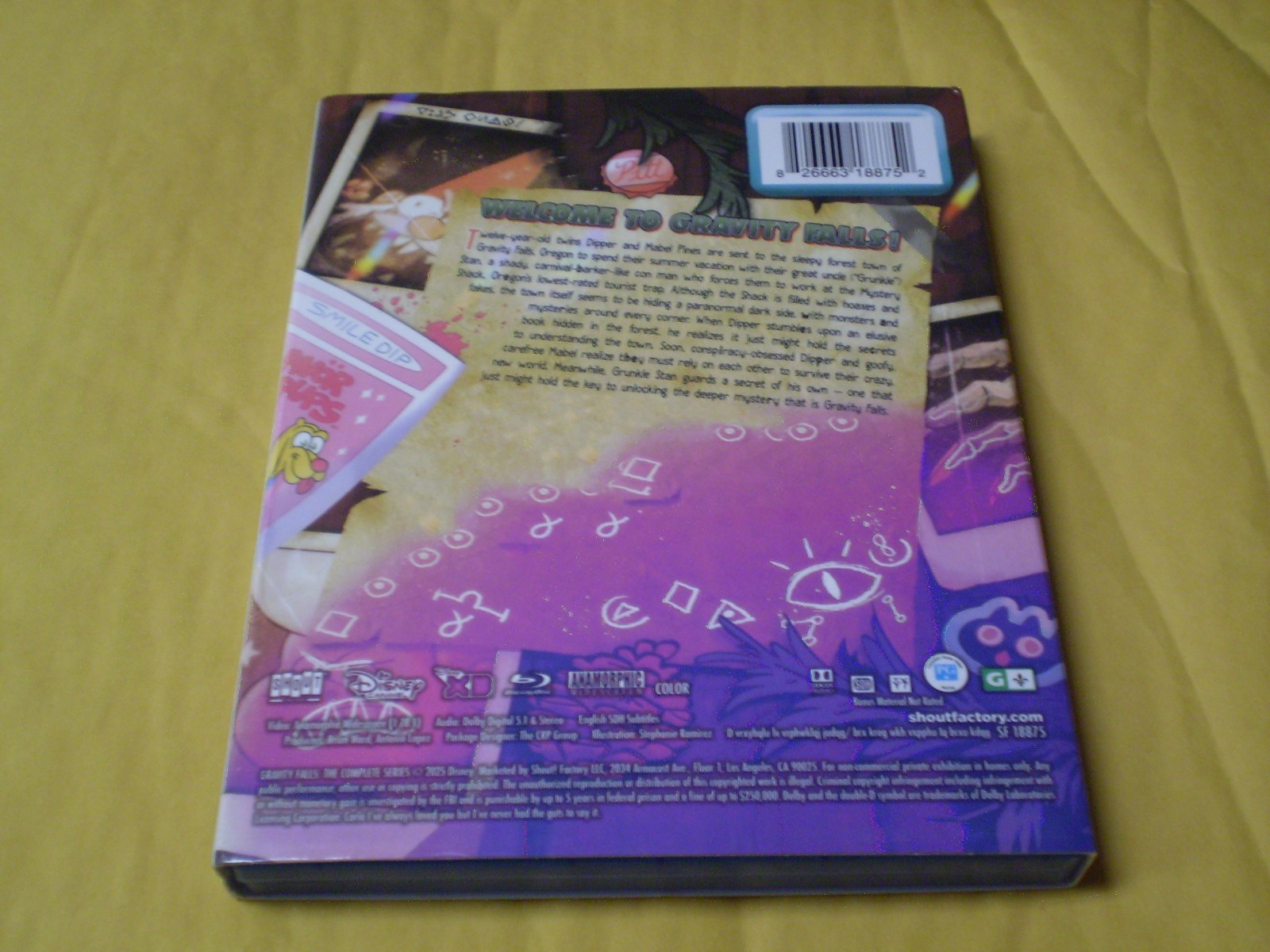 Gravity Falls: The Complete Series (4-Blu-Ray Disc, 2025) Disney w/Slipcover