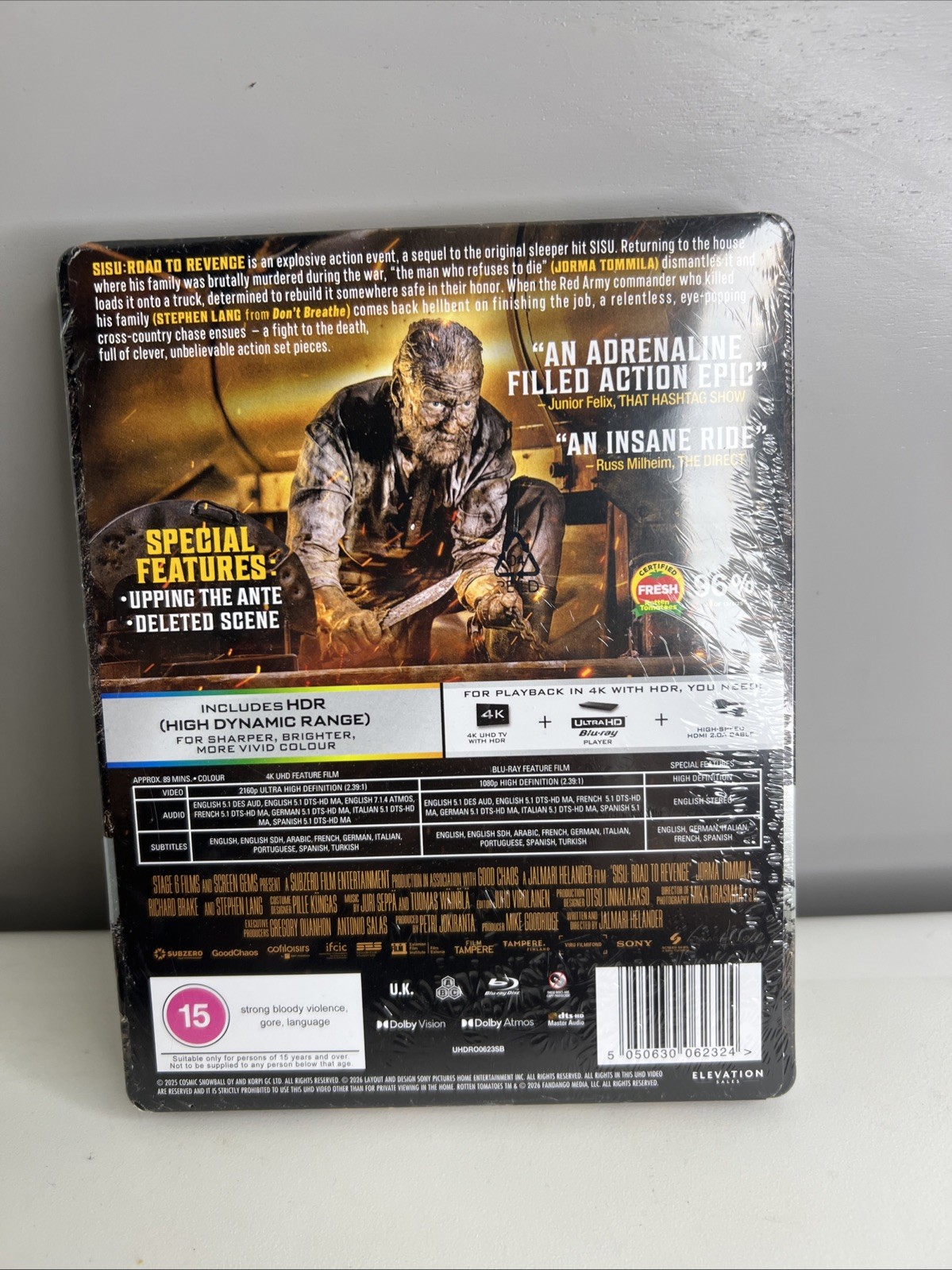 Sisu: Road to Revenge Limited Edition 4K UHD Steelb (4K UHD Blu-ray) (UK IMPORT)
