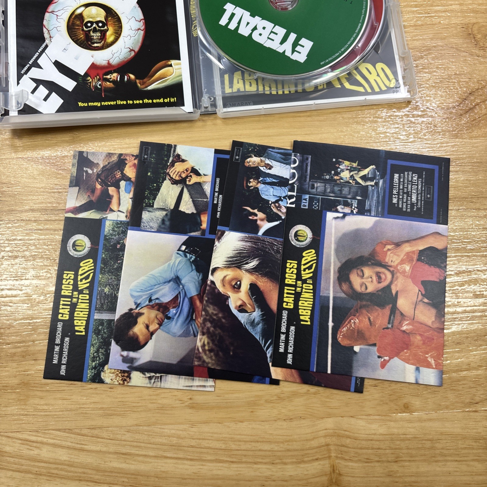 EYEBALL – 1975 (Blu-ray, DVD, Region Free, 88 Films) Slipcover Booklet Cards OOP