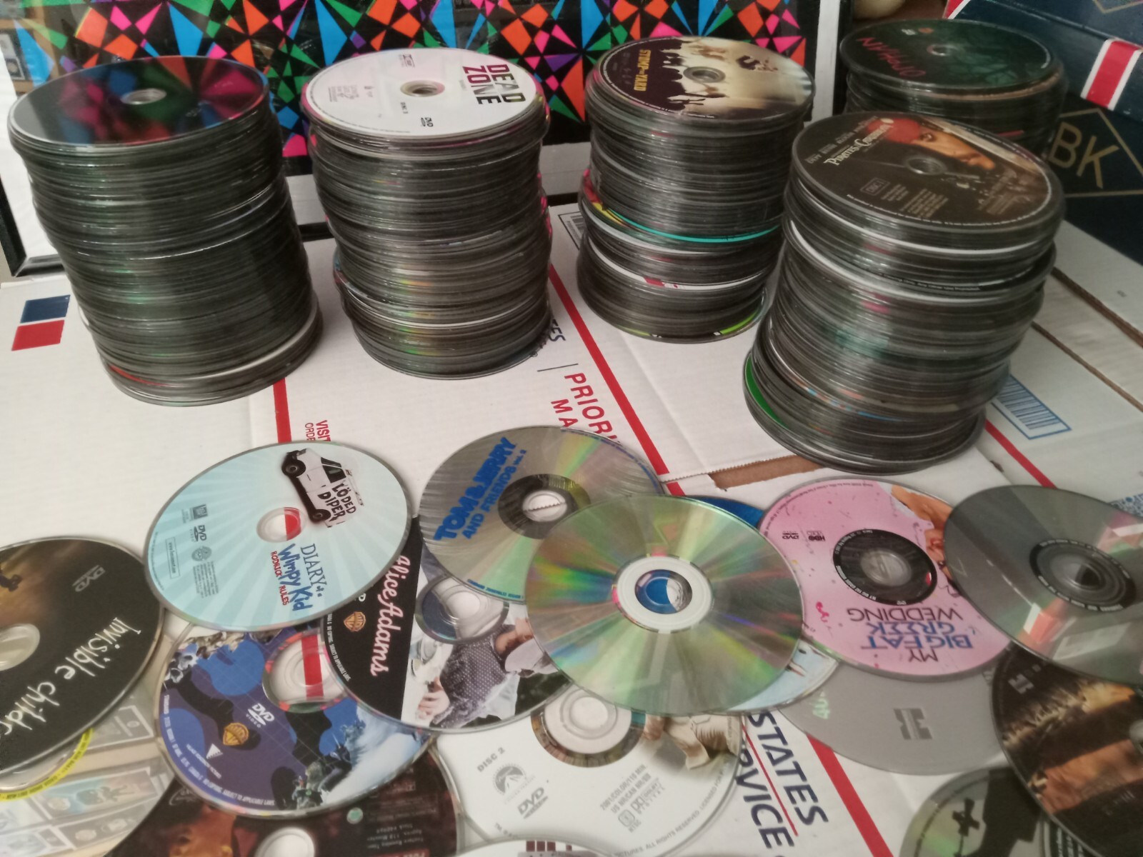 Lot Of 500+ MOVIES Loose Dvds Great Titles Good Material Assorted Random T1#406