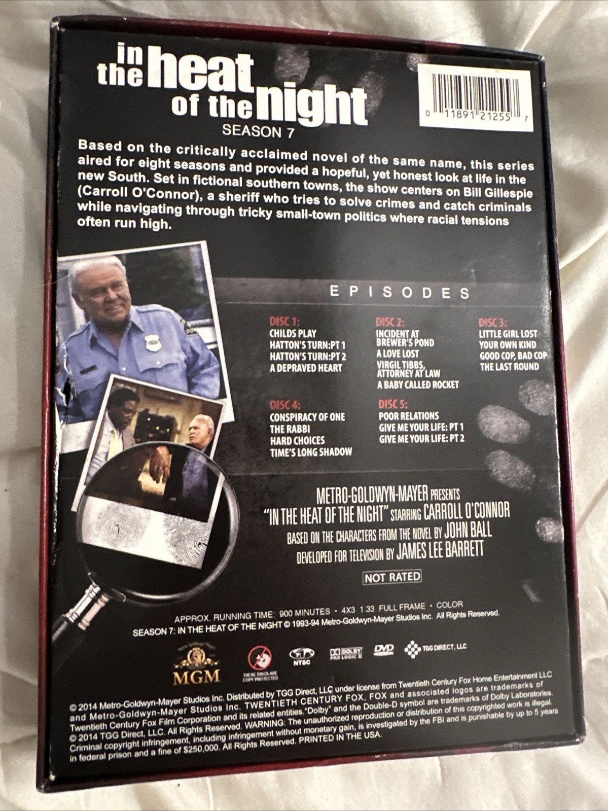 In the Heat of the Night: The Complete Seventh Season 7 (5-DVD Set) O’Connor