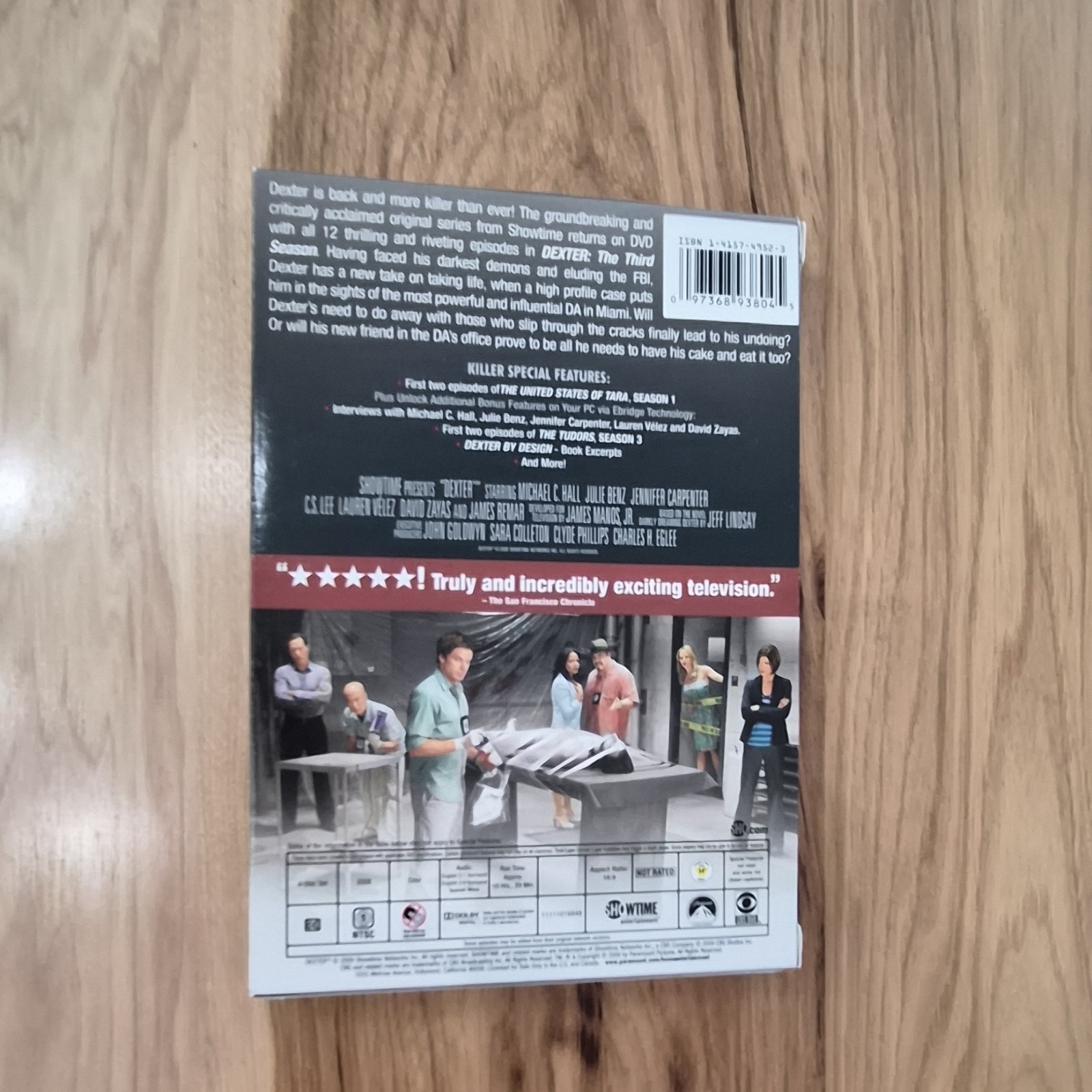 Dexter: The Third Season DVD Box Set 4-Disc Showtime Ent. Interviews