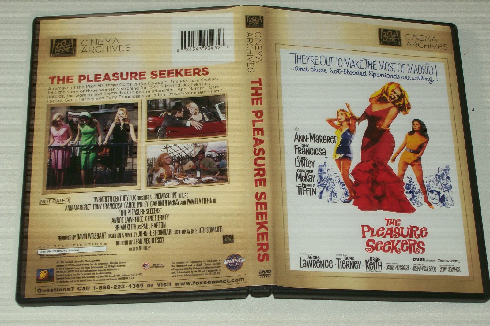 The Pleasure Seekers (DVD, Fox Cinema Archives) Ann-Margret
