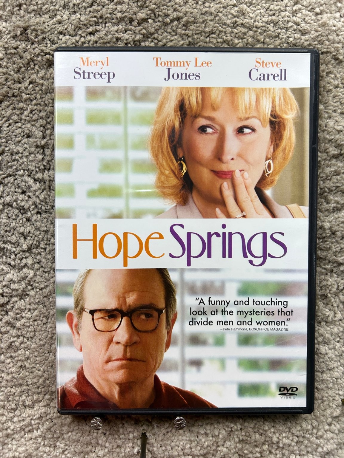 Hope Springs DVD 2012 Meryl Streep Tommy Lee Jones Steve Carell David Frankel