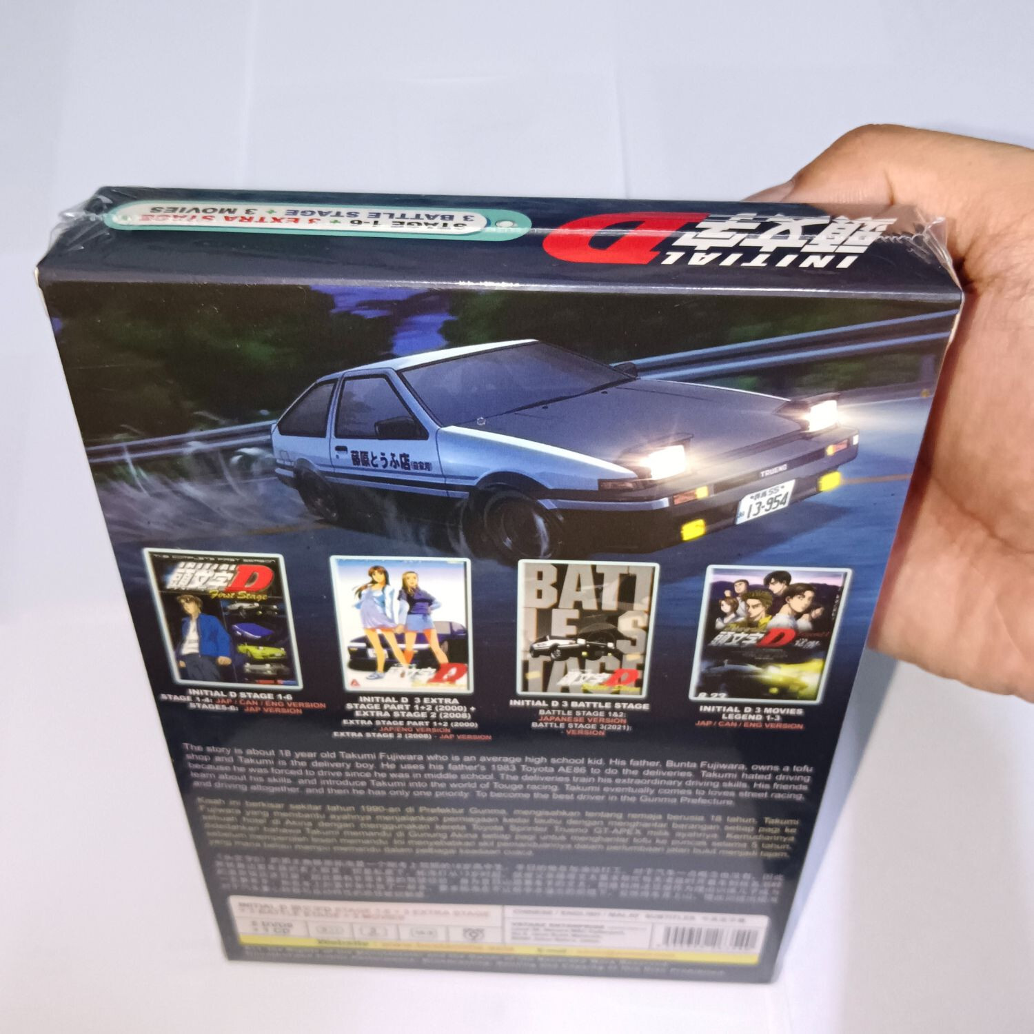 DVD INITIAL D (Stage 1-6)+3 Movies+Extra COMPLETE SET Ship From USA