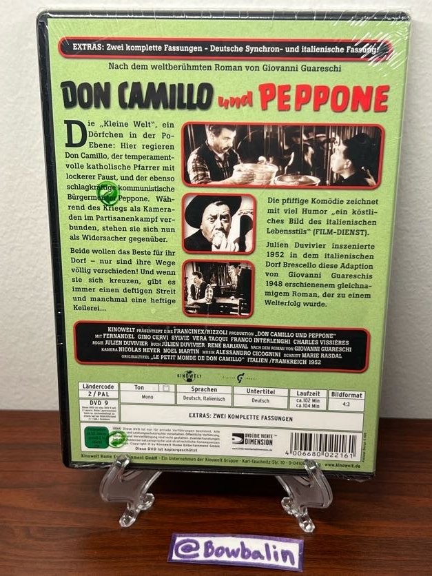 Don Camillo und Peppone DVD 1952 Fernandel Gino Cervi German Italian Film OOP !