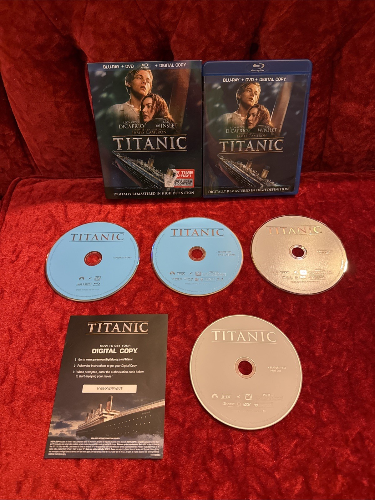 Titanic (Blu-ray w/ Slipcover, 1997) **Mint Disc** CIB