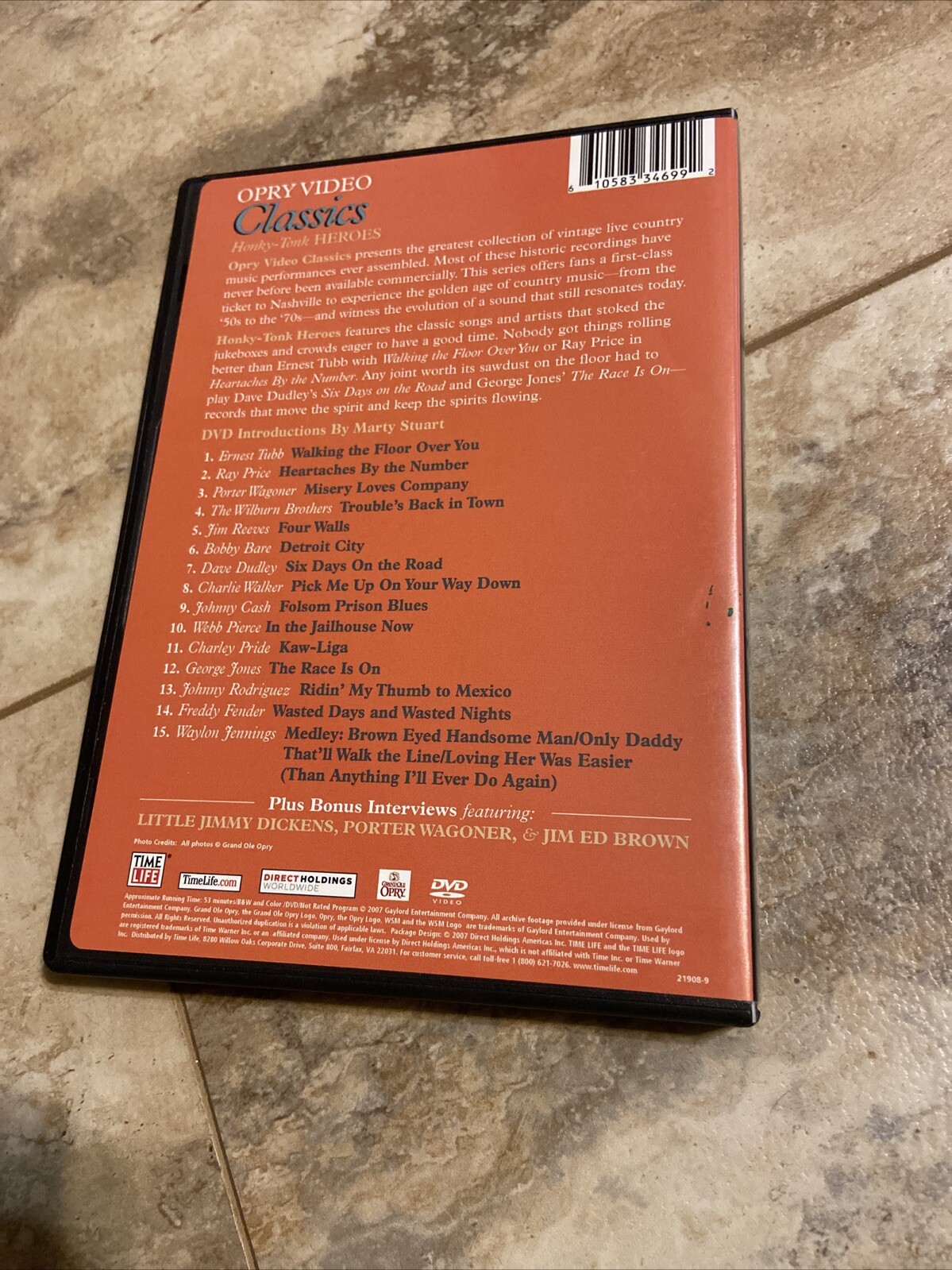 Grand Ole Opry Video Classics: Classic Live Performances Set Of 8 DVDs Time Life