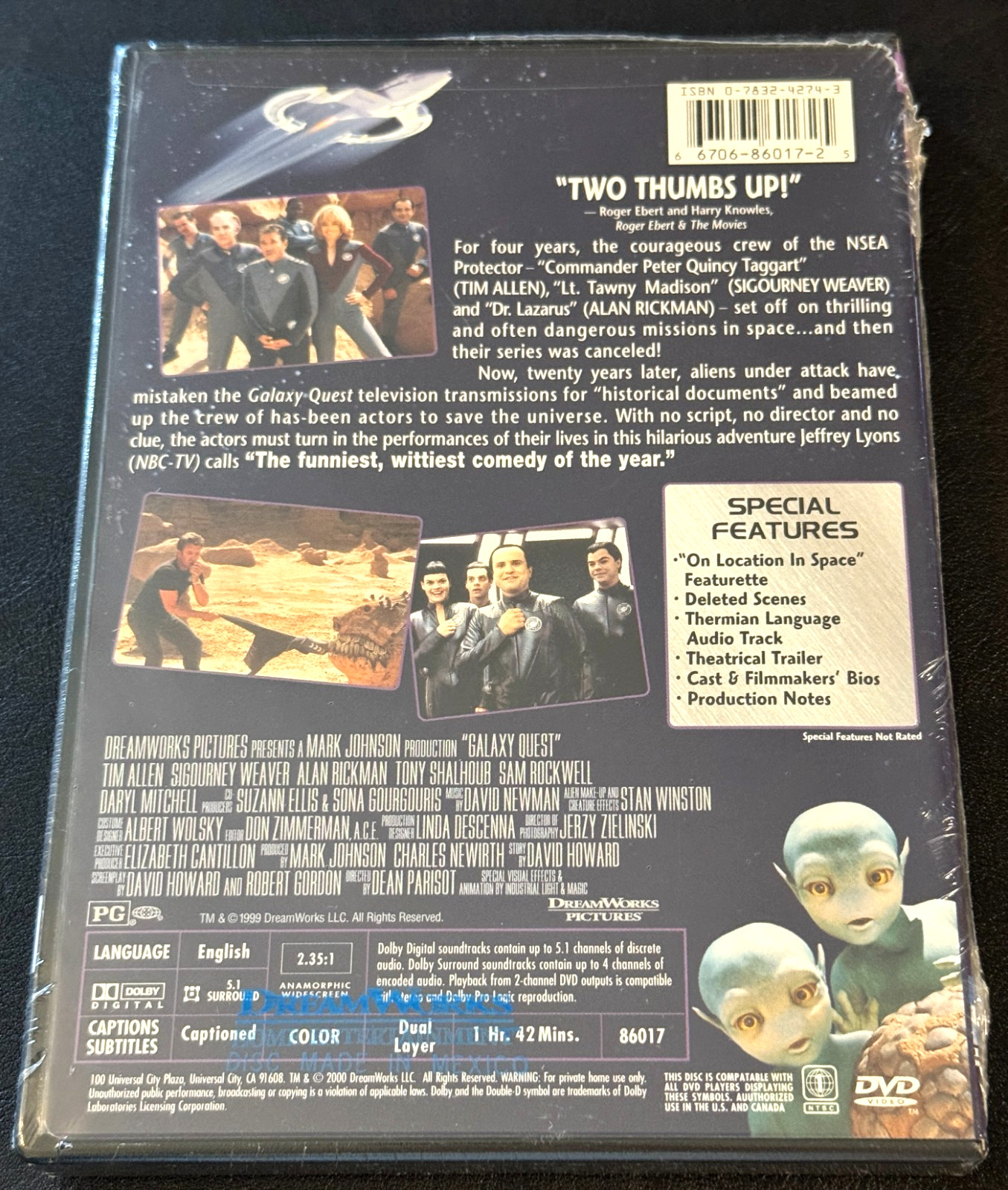 Galaxy Quest (DVD, 2000) – WS – Tim Allen, Sigourney Weaver – Sealed – Free Ship