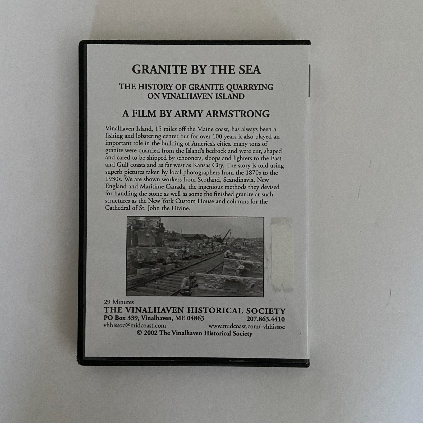 Granite By The Sea Vinalhaven Island DVD 2002 by Army Armstrong Maine