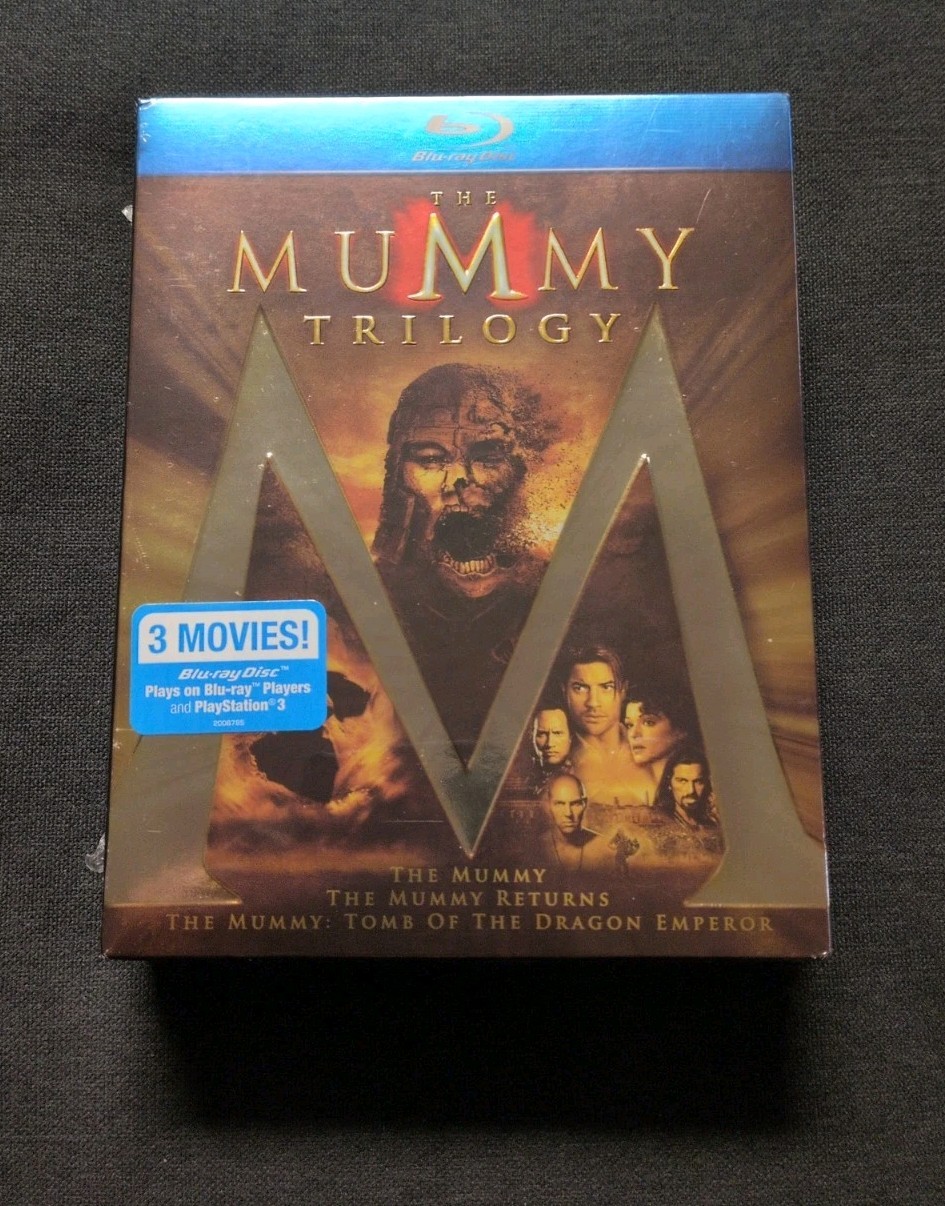 The Mummy Trilogy Blu-Ray Collection Returns Tomb Fraser NEW SEALED SHIPS FREE!