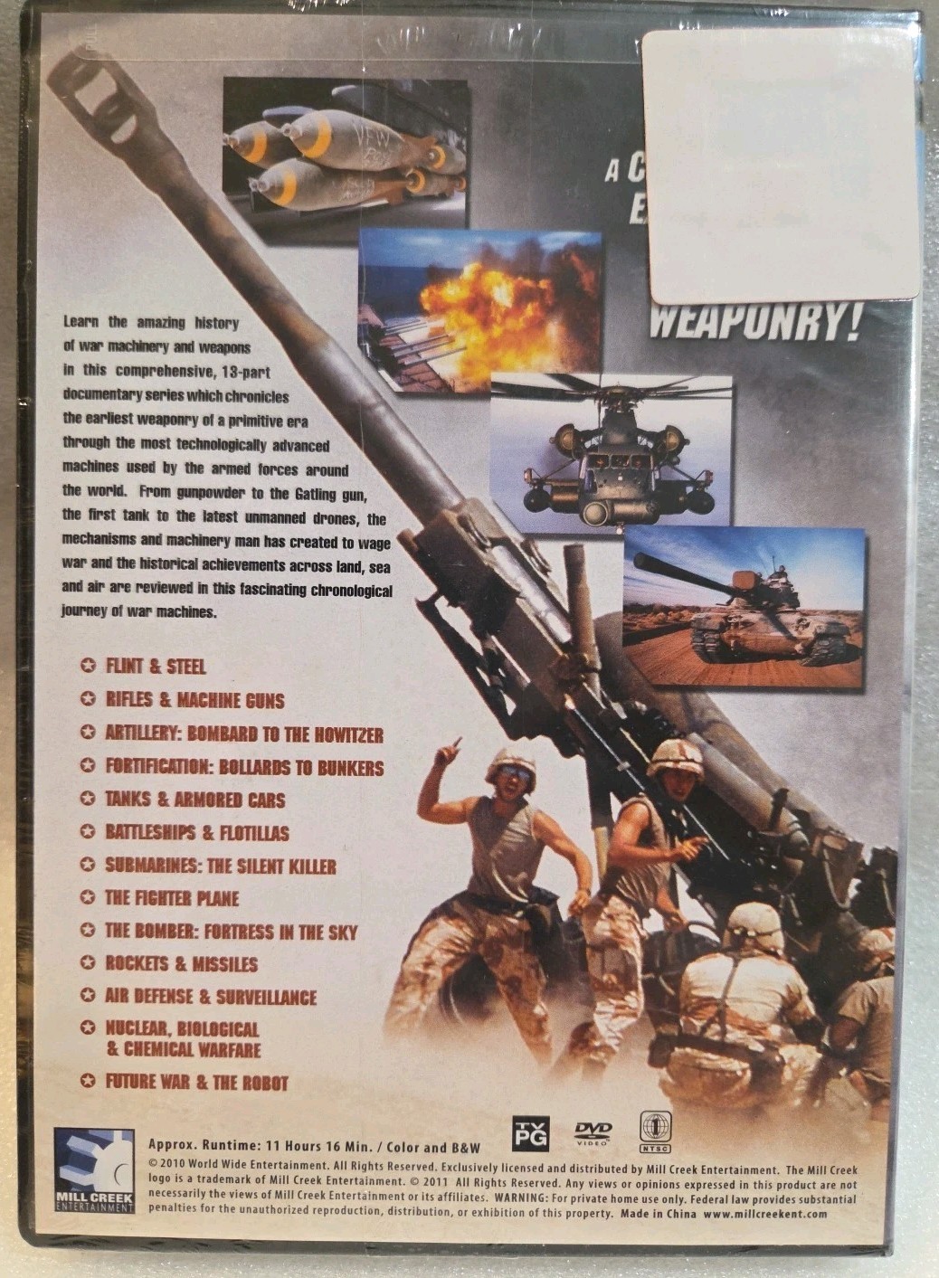 Amazing War Machines (DVD, 2010, Over 11 Hours In Color & B & W. Brand New.