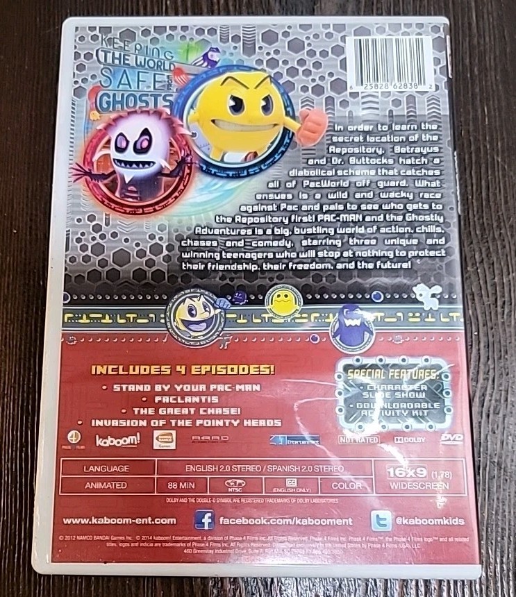 3 Lot Pac-Man The Ghostly Adventures Berry Scary Night Pac Is Back Ghost Patrol