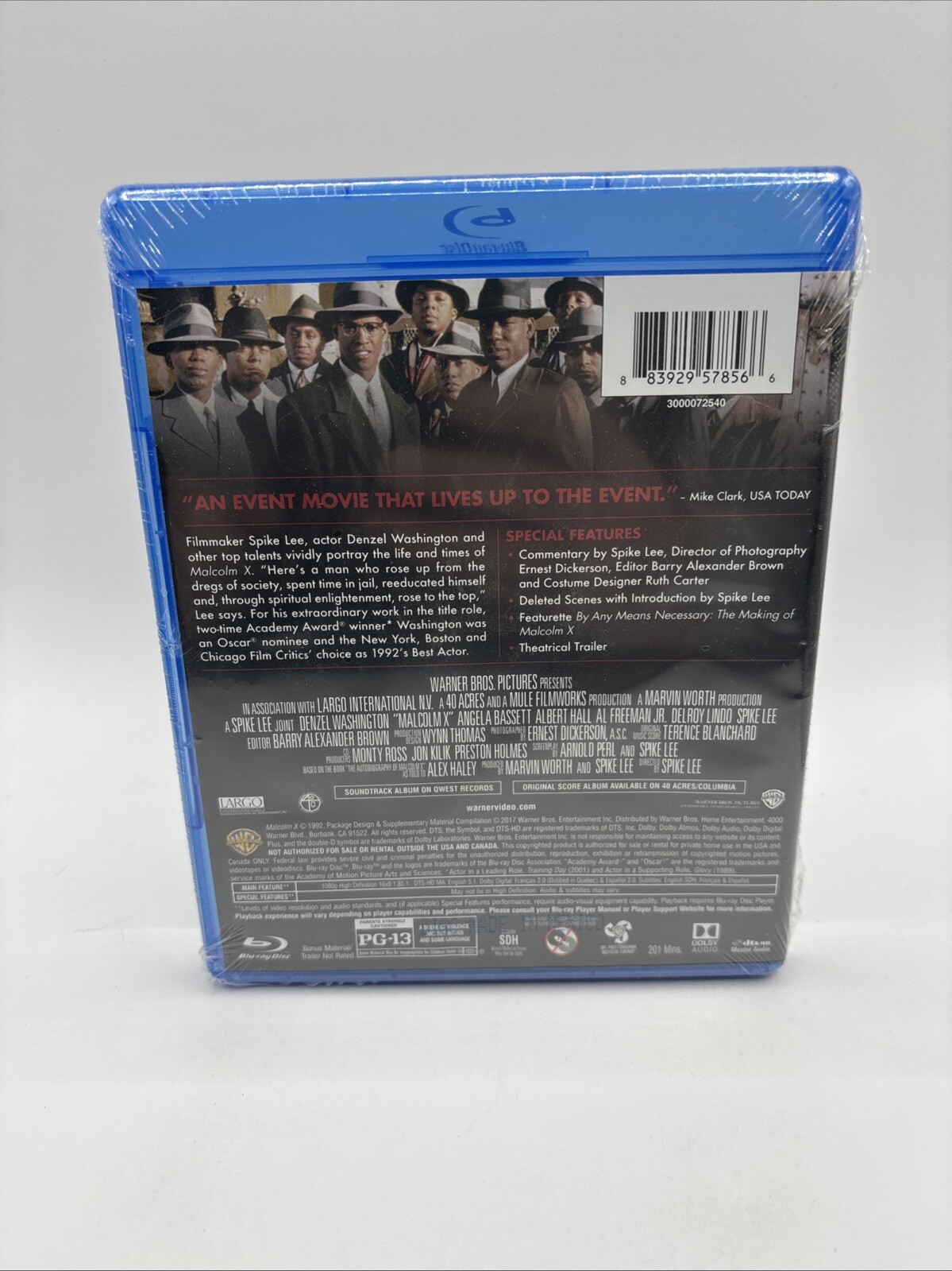 Malcolm X [New Blu-ray] Eco Amaray Case *Factory Sealed* Ships Fast