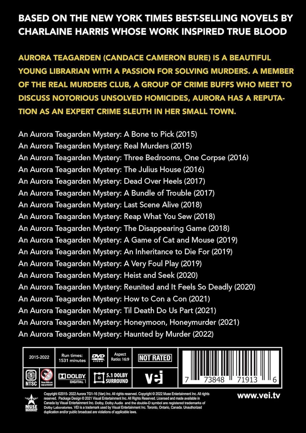 THE AURORA TEAGARDEN 16 Mysteries Movie COLLECTION (DVD) BRAND NEW!!!