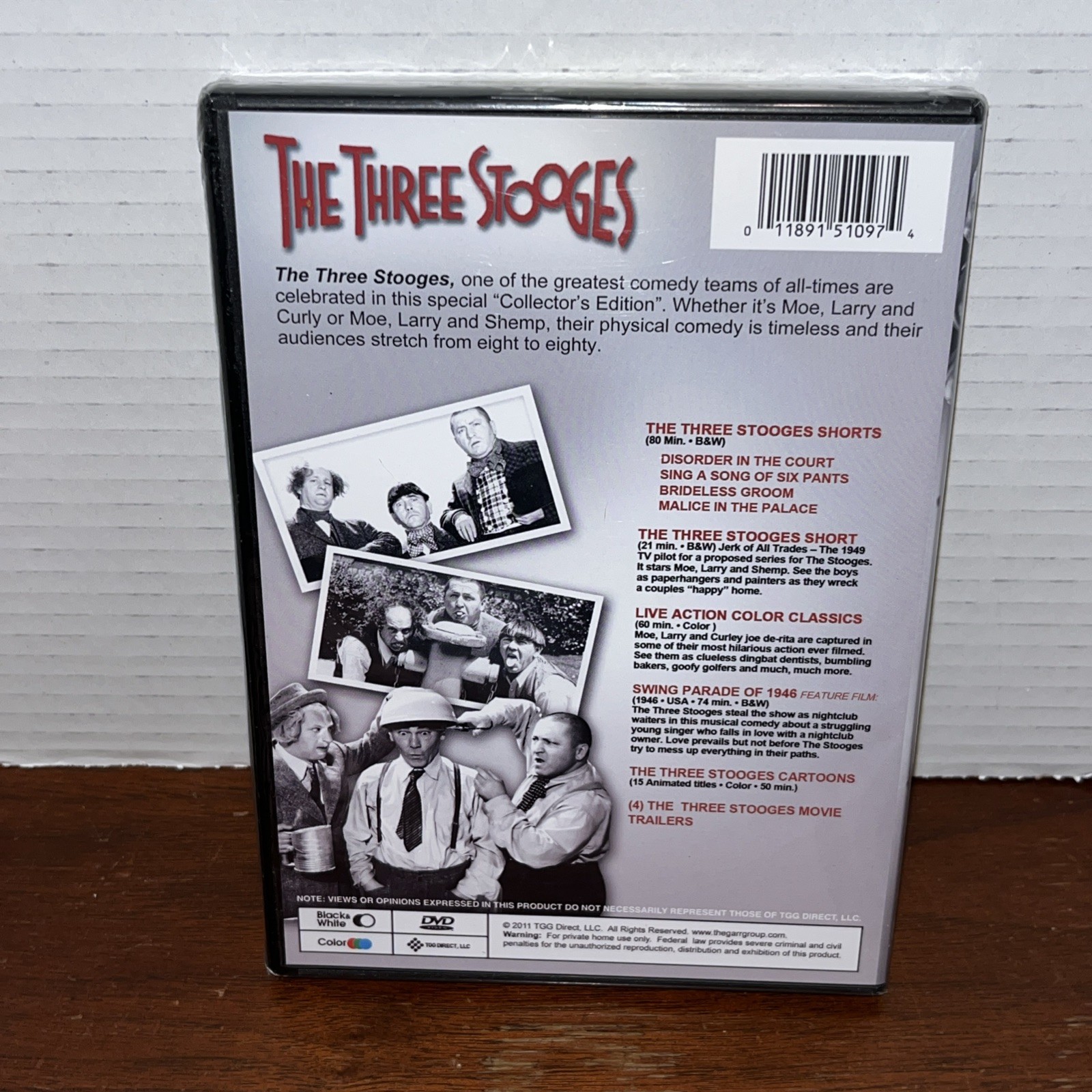 The Three Stooges (DVD, 2011, Rare Footage) NEW SEALED – 4+ Hrs Classic Comedy