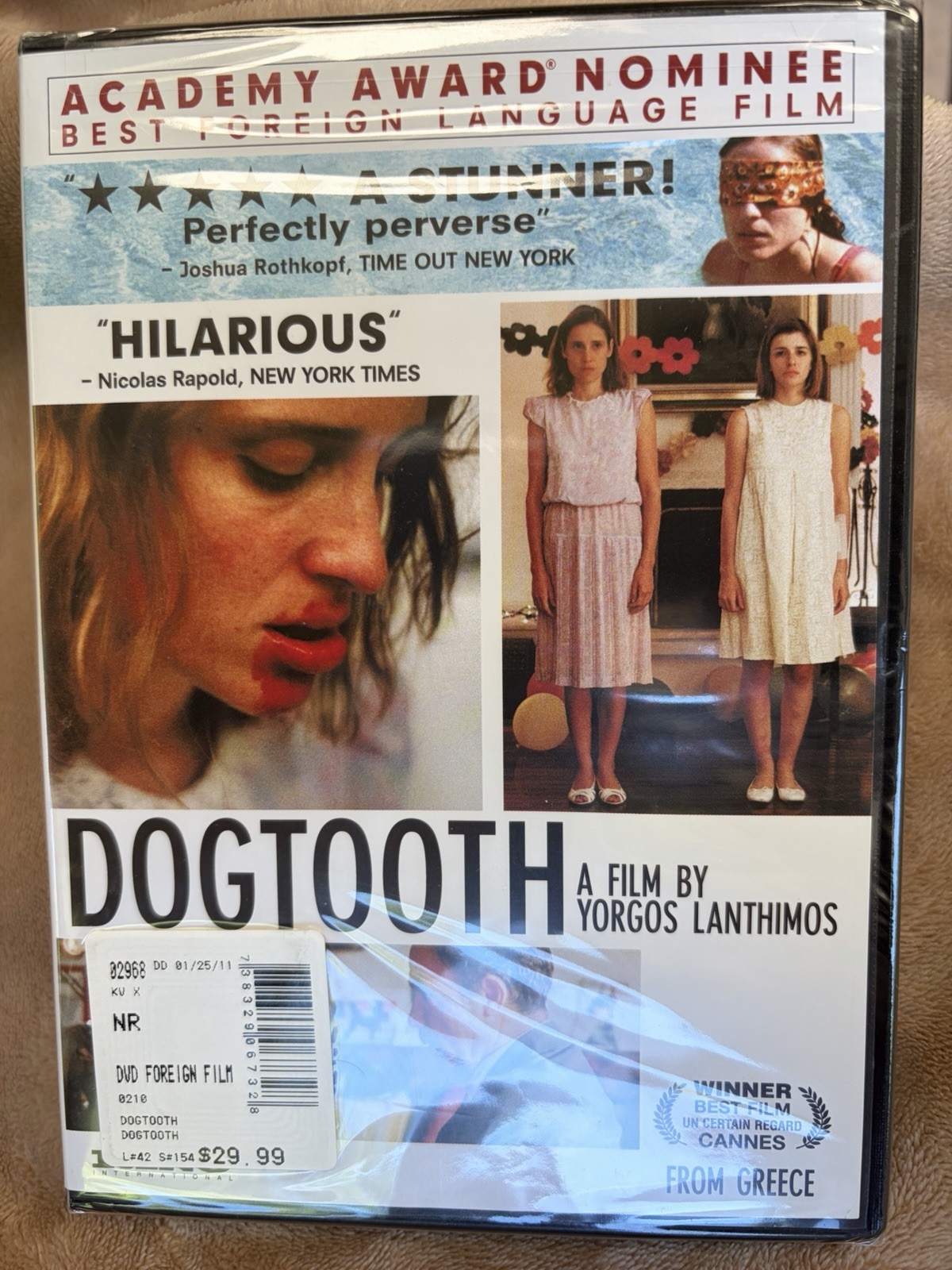 Dogtooth DVD (2010) Yorgos Lanthimos KINO OOP Cannes Winner Sealed!