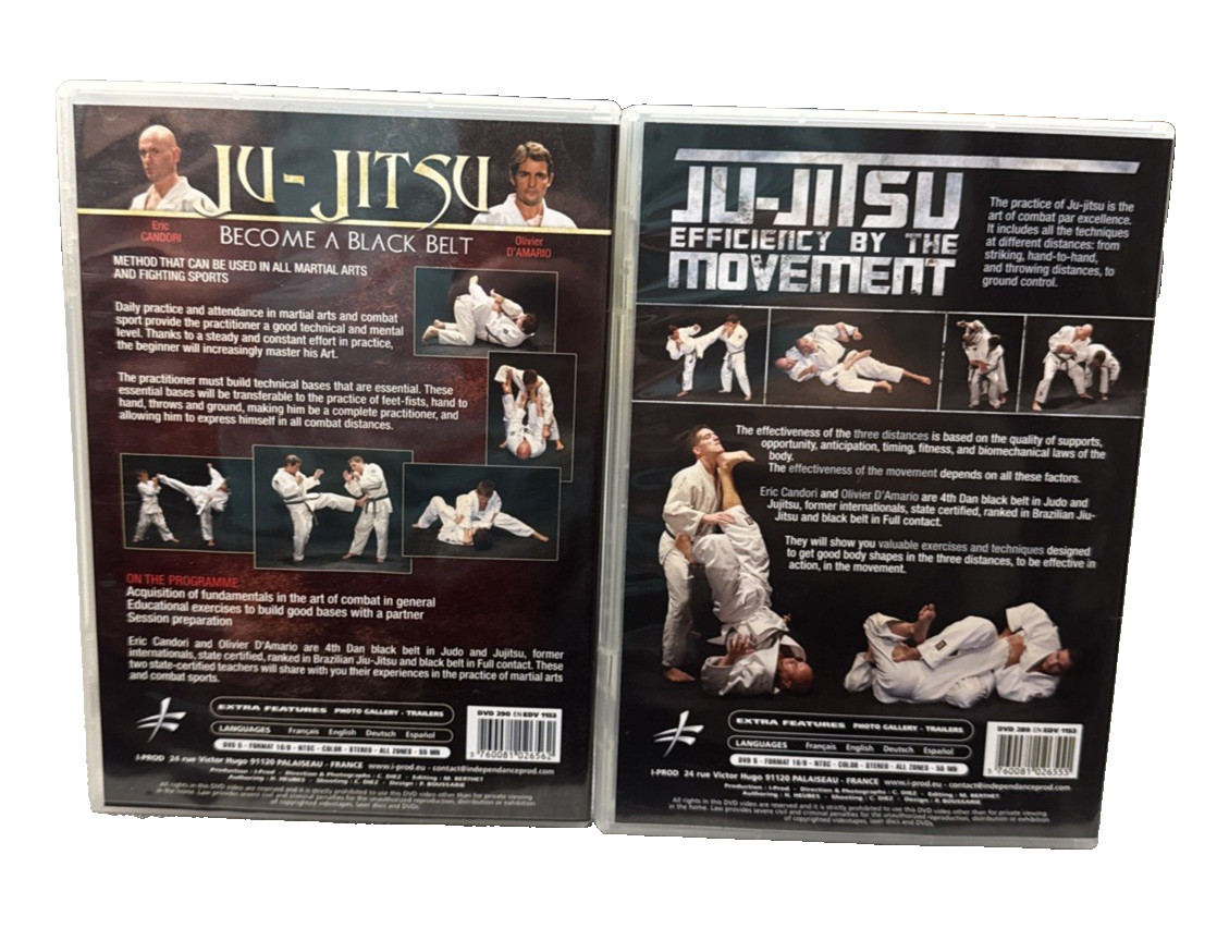 BJJ MMA DVD UFC Jiu-Jitsu Martial Arts Combat Sports Jiu Jitsu Jujitsu Lot of 2