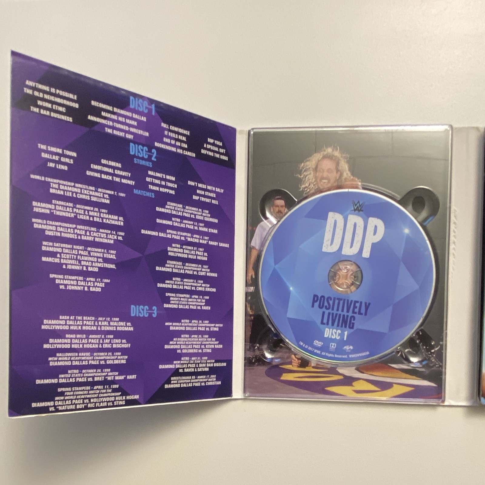 WWE: Diamond Dallas Page – Positively Living (DVD, 2017, 3-Disc Set)