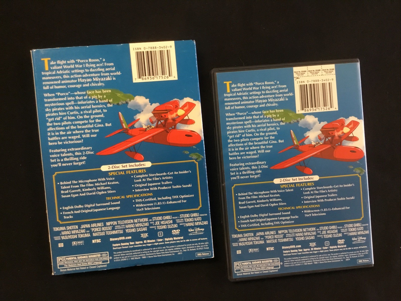 Porco Rosso – DVD w/Slipcover 2005 Studio Ghibli Miyazaki FREE SHIPPING