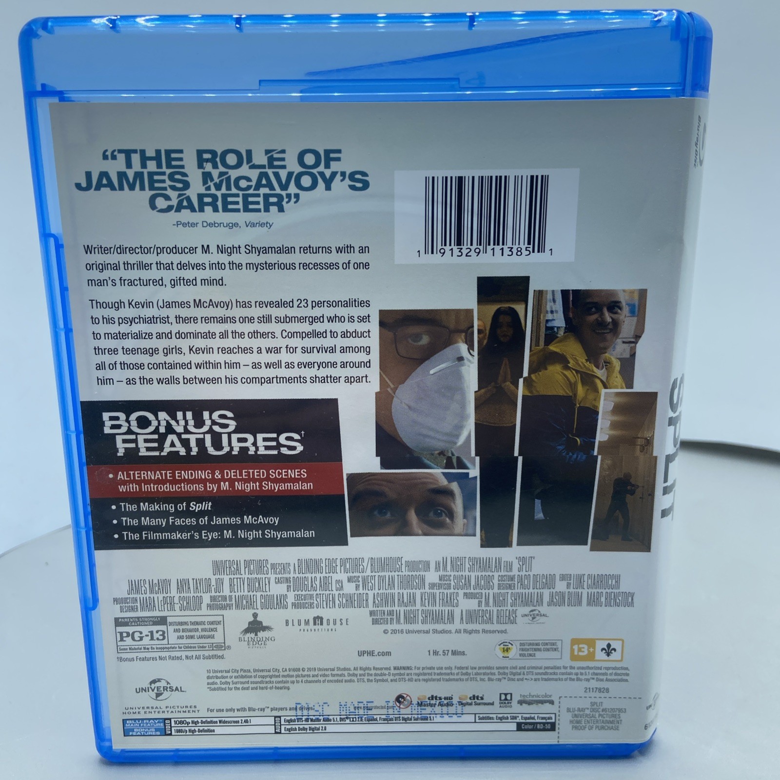 Split (Blu-ray, 2016) Free Shipping