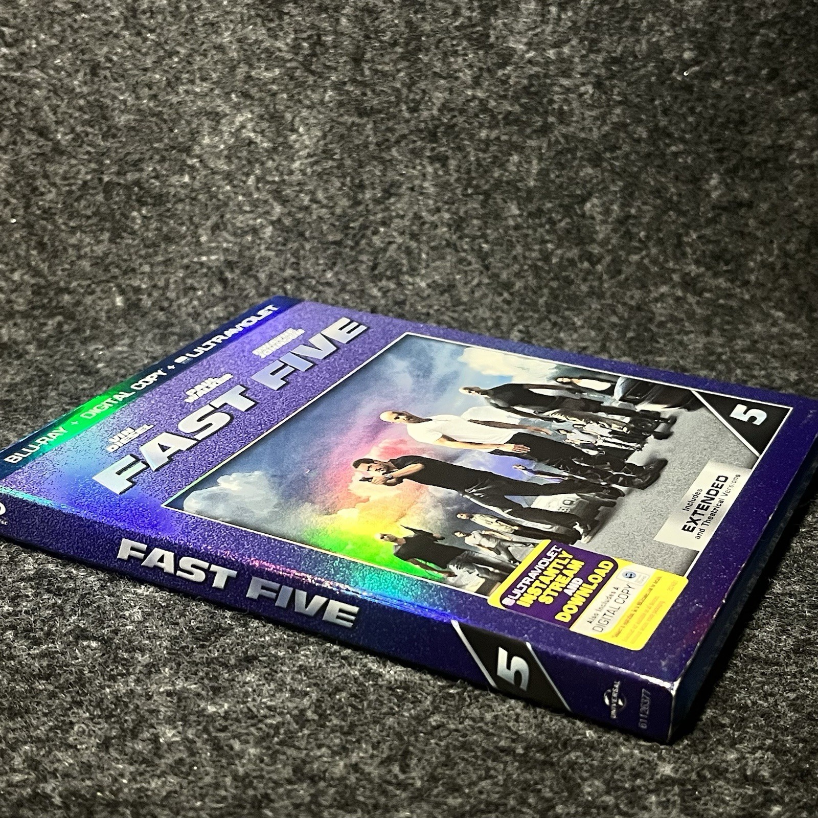 Fast Five Blu-ray Slipcover Extended Theatrical 2011 Vin Diesel Paul Walker 5