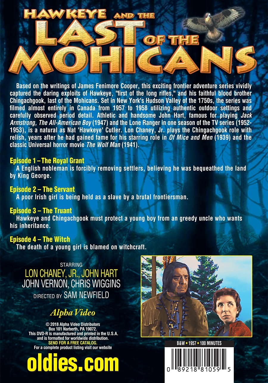 Hawkeye And The Last of The Mohicans Volume 9 (DVD) Chris Wiggins John Hart Jr.