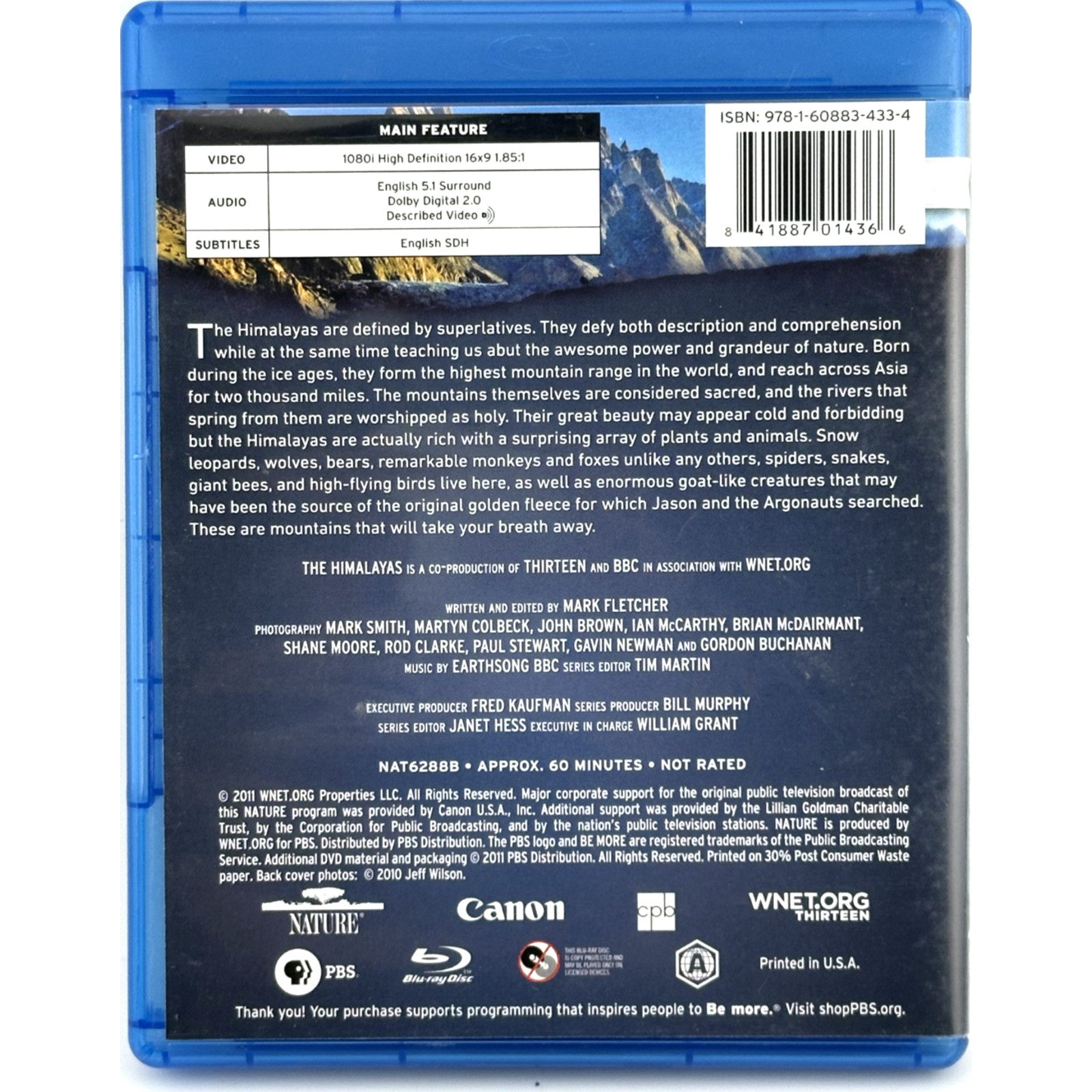 NATURE: THE HIMALAYAS (2011) PBS BLU-RAY