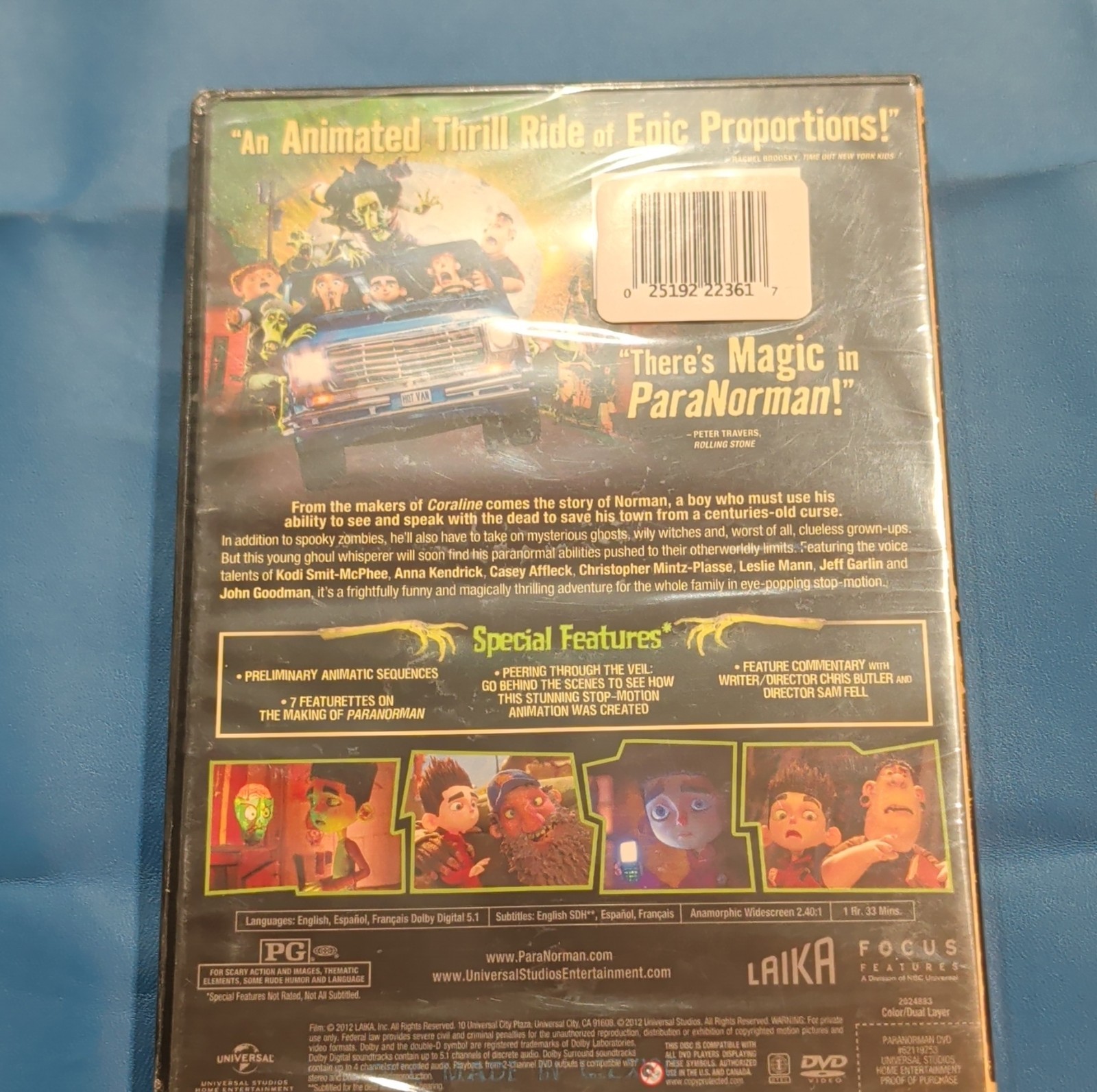 Focus Features ParaNorman DVD Widescreen Special Features Family Animated