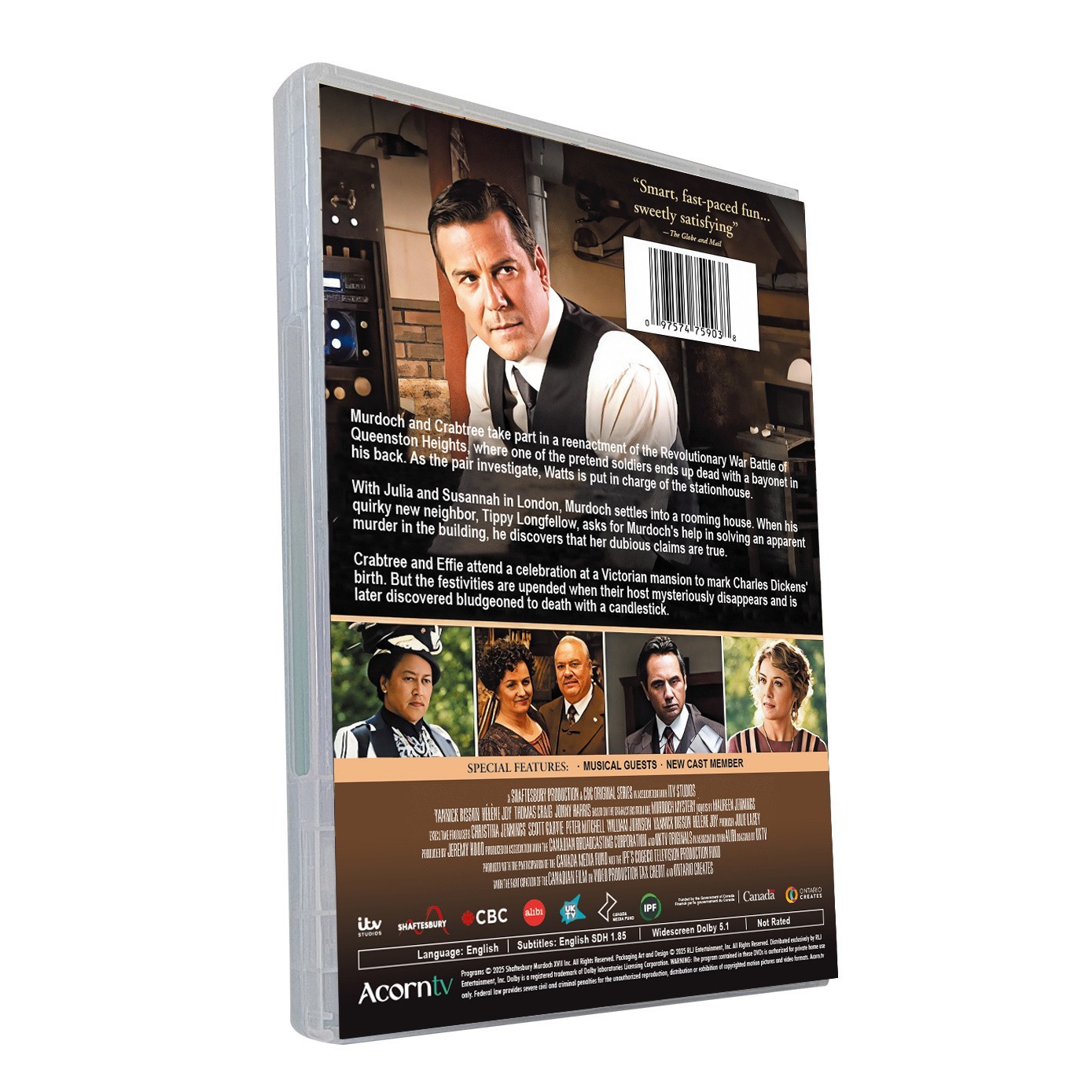 Murdoch Mysteries Season 18 DVD Region 1 US Free Shipping Sealed & Brand New
