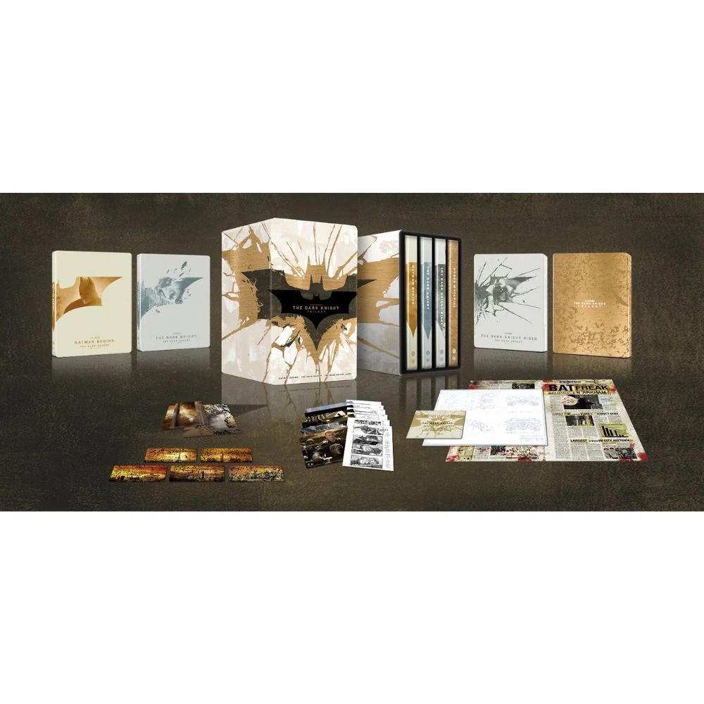 The Dark Knight Trilogy Limited Edition Steelbook Library Case (20th Anniversar