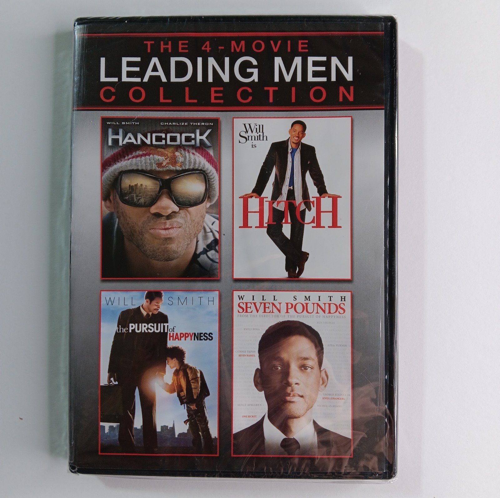 Will Smith 4 Movie Collection DVD Hancock Hitch Pursuit of Happyness Seven Pound