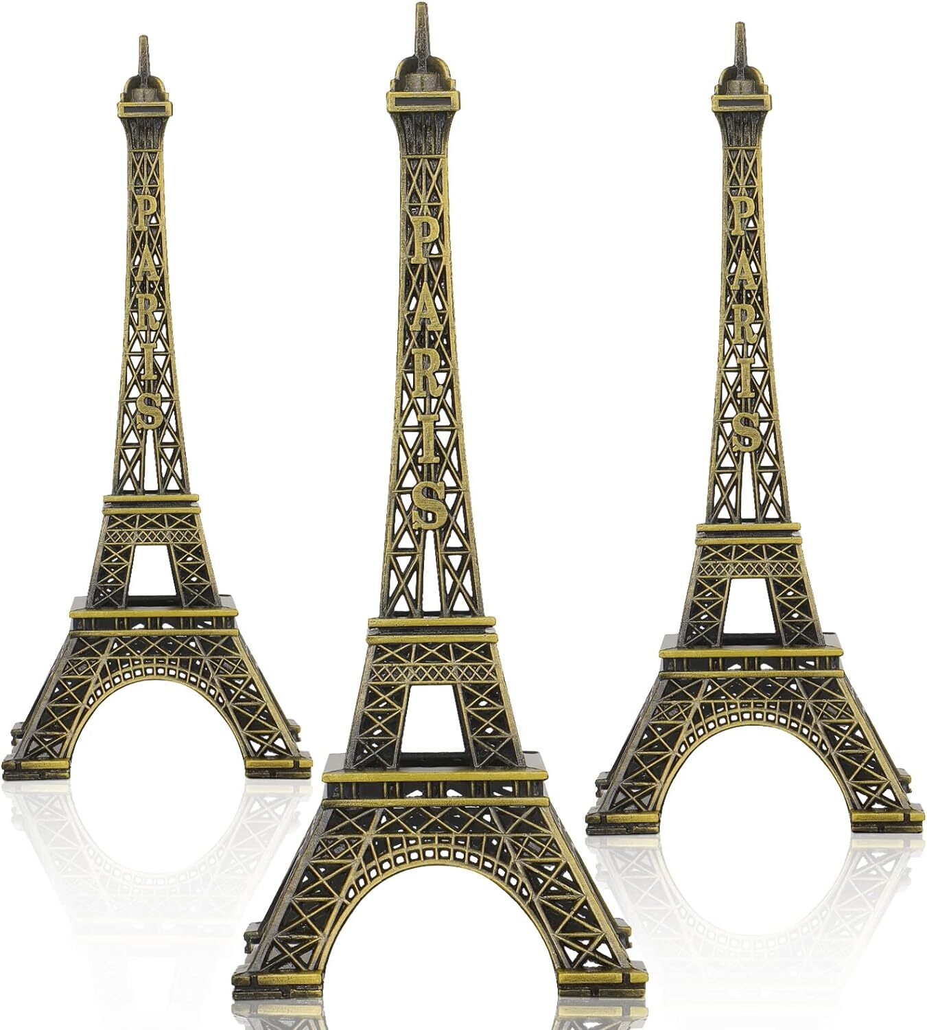 Shimeyao 3 Pcs Eiffel Tower Cake Topper Paris Centerpiece Mini…