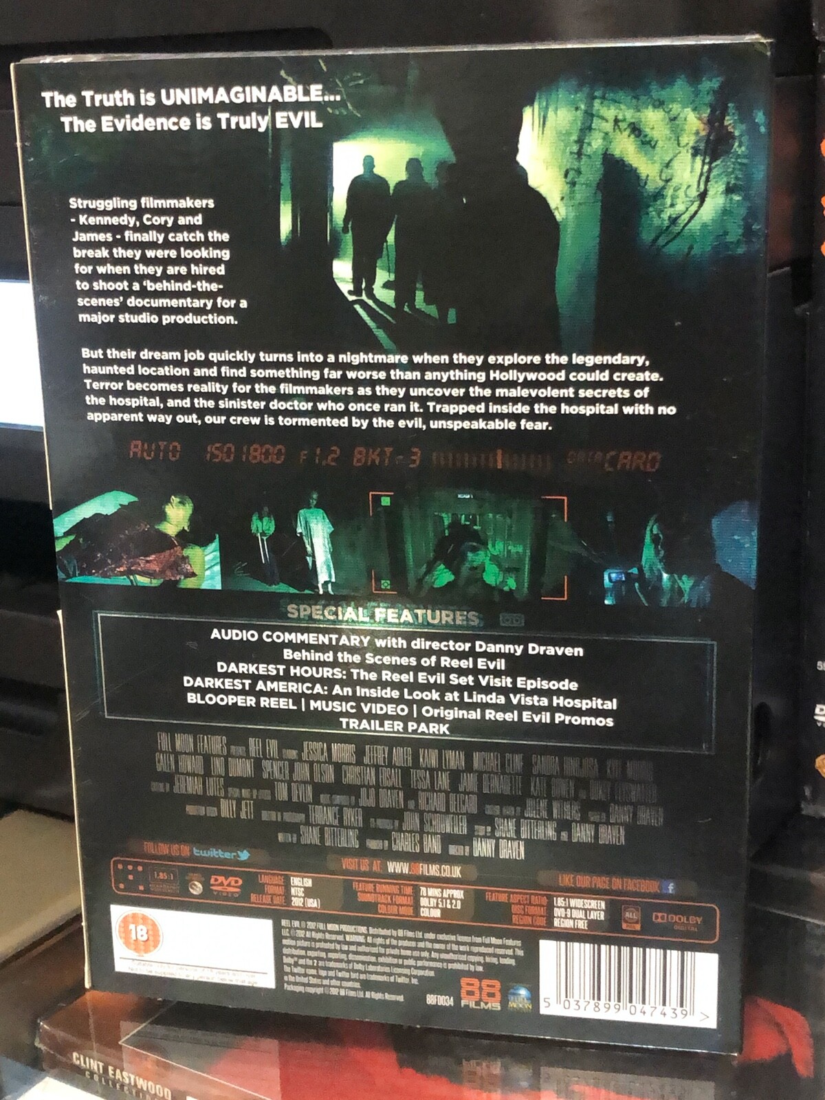 Reel Evil (DVD) Utterly Terrifying, PAL FORMT! ALL REGION! 88 FILMS SLIP COVER!