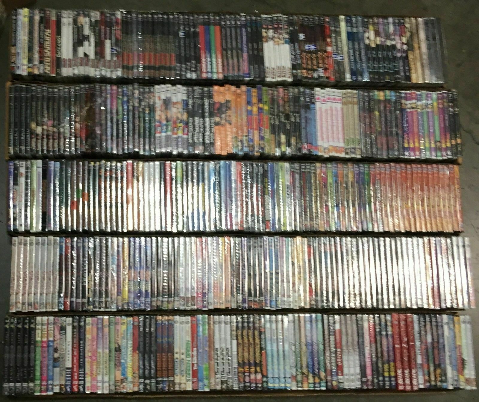 Inventory liquidation Wholesale Lot of 25 New Japanese Anime DVD Assorted Bulk