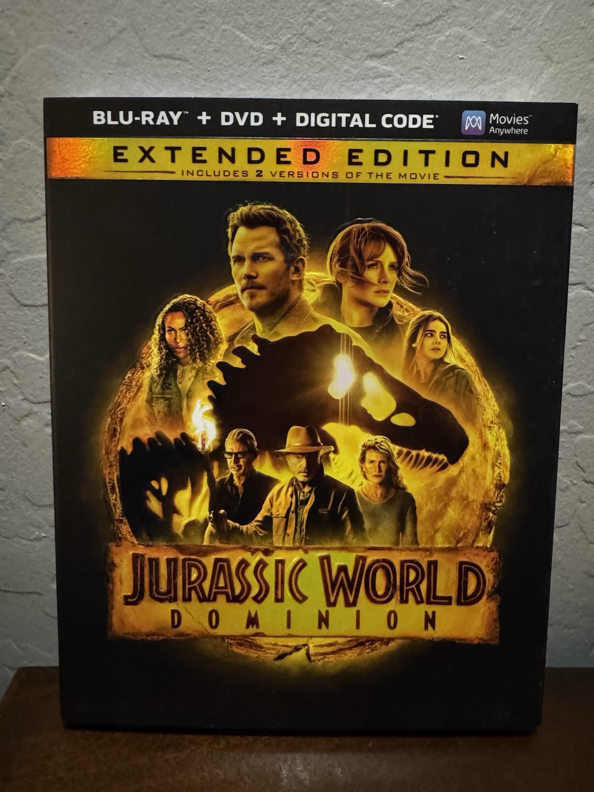 Jurassic World Dominion (Blu-Ray/DVD/Digital, 2022) Extended Edition w/Slipcover