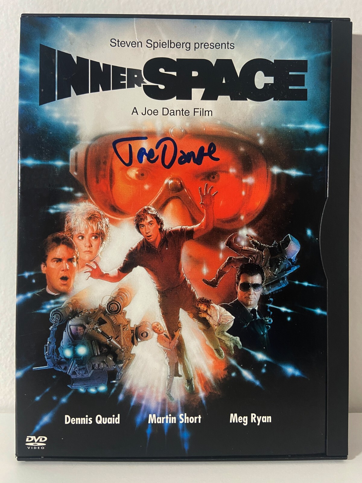 Innerspace (1987) DVD A Joe Dante Film signed on the front cover by JOE DANTE