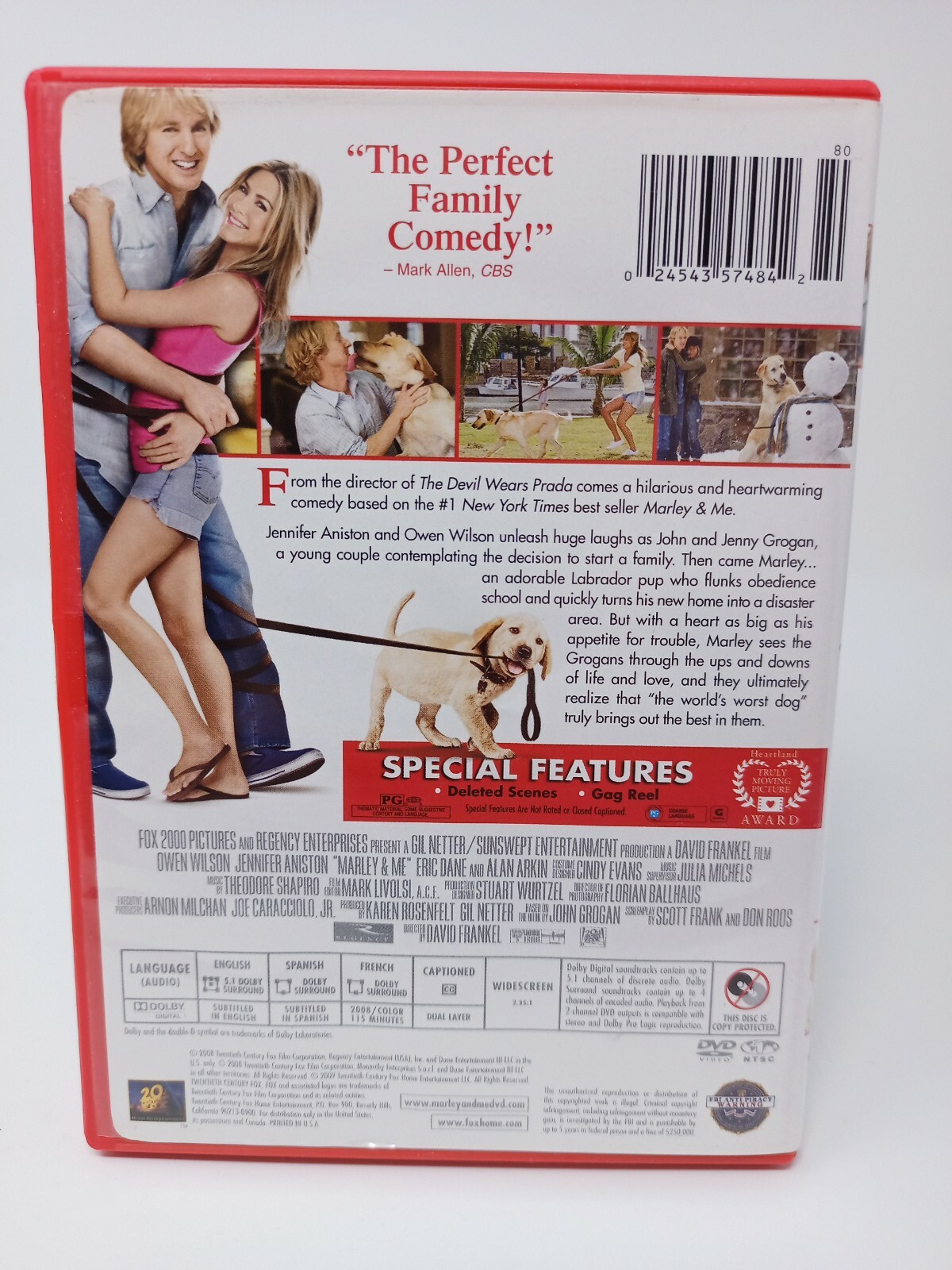 Marley and Me – [DVD] – David Frankel(DIR) – 2008 – Owen Wilson