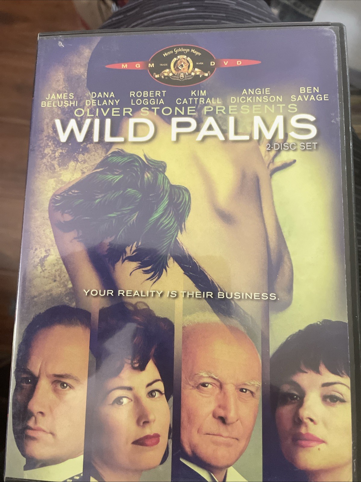 Wild Palms (DVD 2005 2-Disc ) RARE JAMES BELUSHI 1993 CRIME TV MINI SERIES OOP