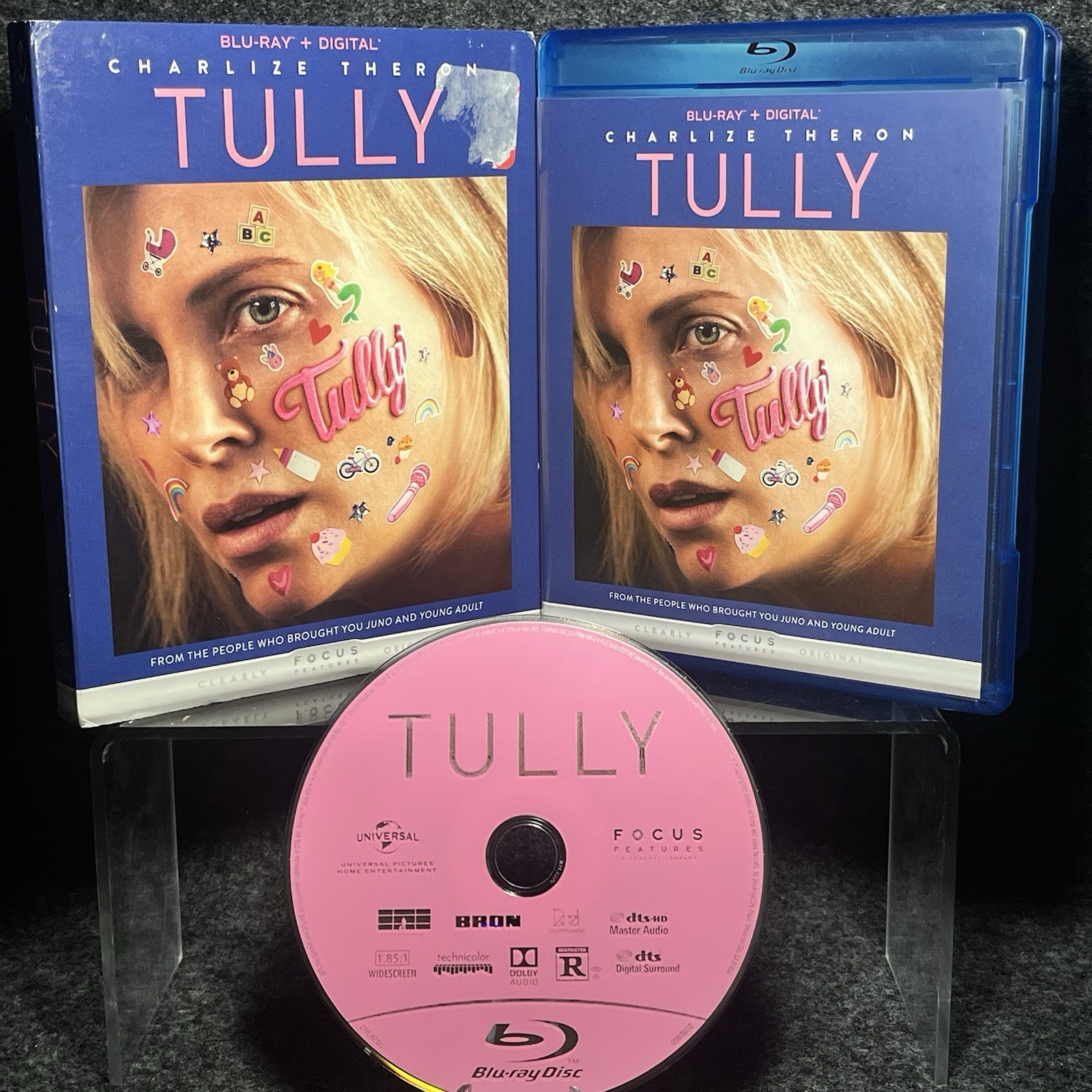 Tully Blu-ray 2018 Charlize Theron Mackenzie Davis Slipcover Focus Features