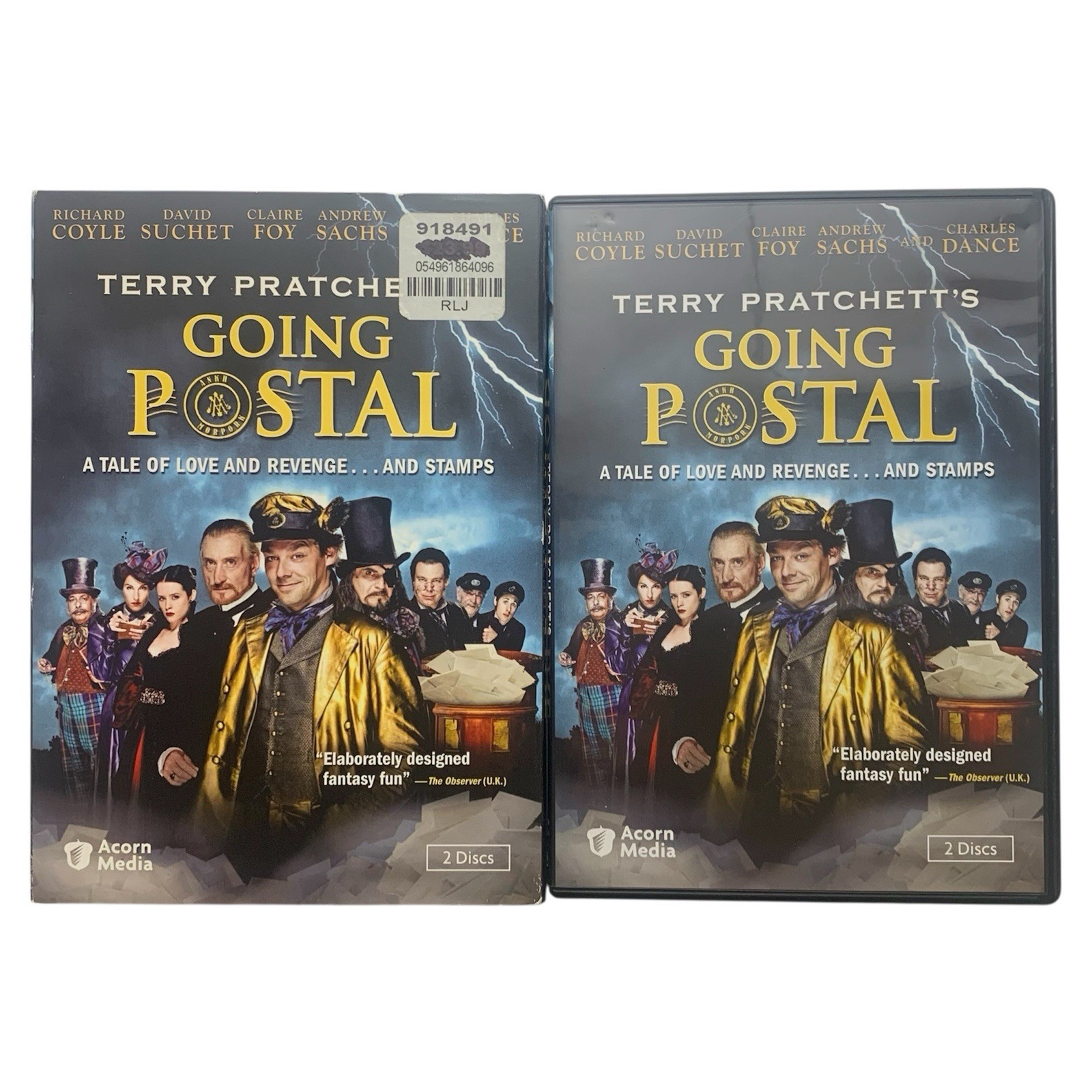 Terry Pratchett’s Going Postal DVD Acorn Media w/Slipcover