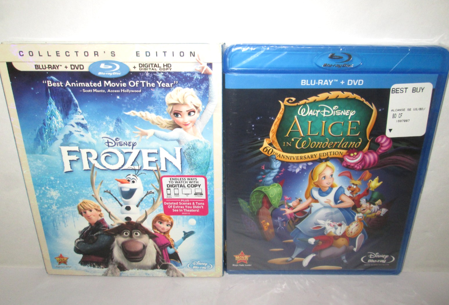 Disney Blu-ray Lot (10) Moana – Beauty Beast – Coco – Zootopia – Mermaid -Frozen