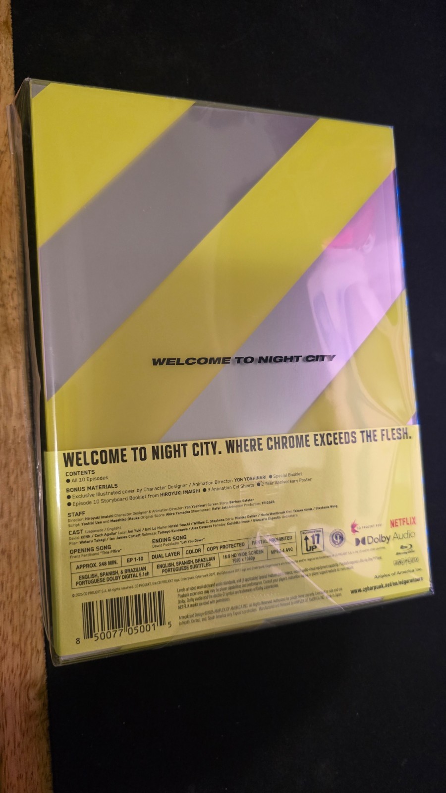 Cyberpunk 2077 Edgerunners TV Anime Complete Series Blu-ray Box Set Collector’s