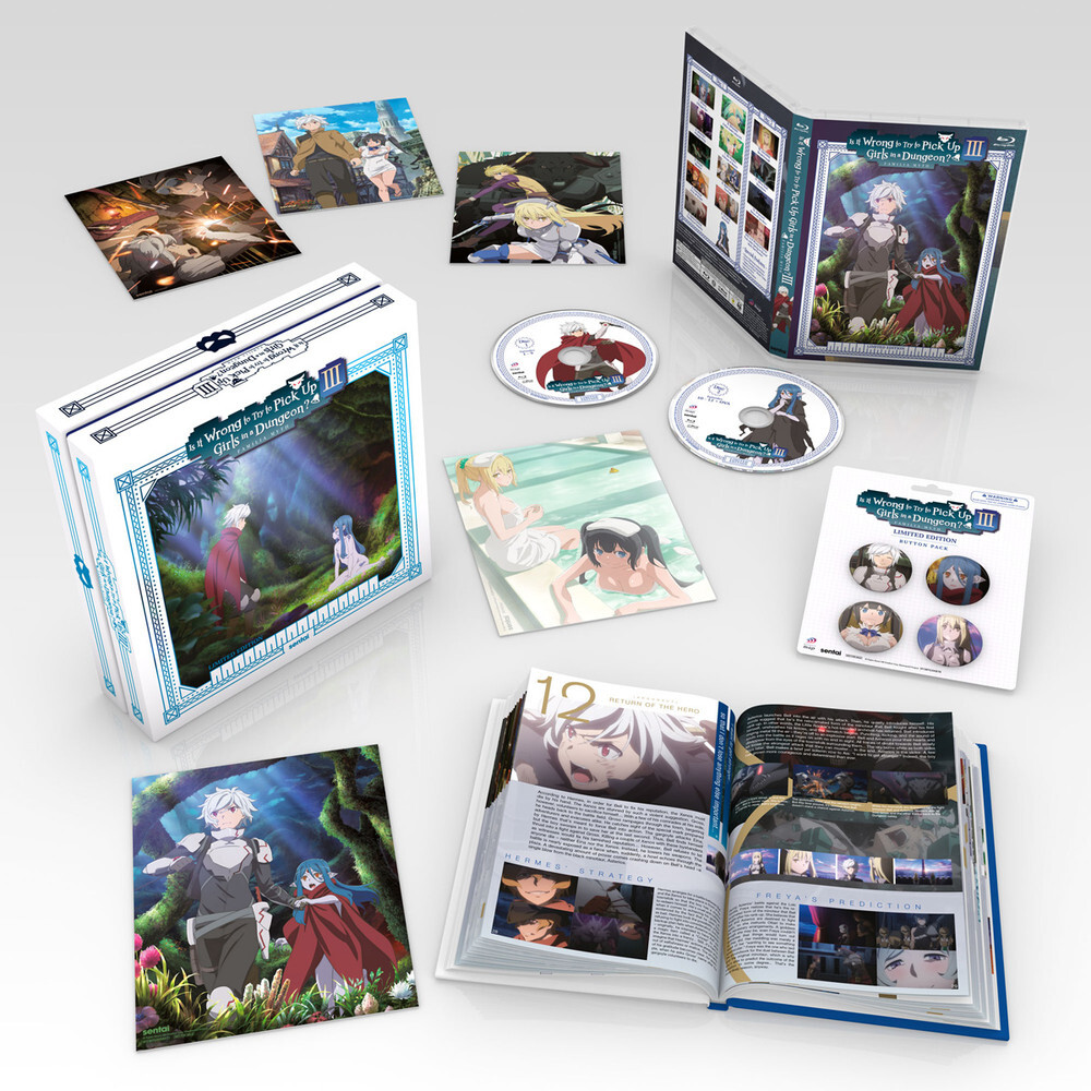 Is It Wrong to Try to Pick Up Girls in a Dungeon?! Season 3 Premium BLURAY Box
