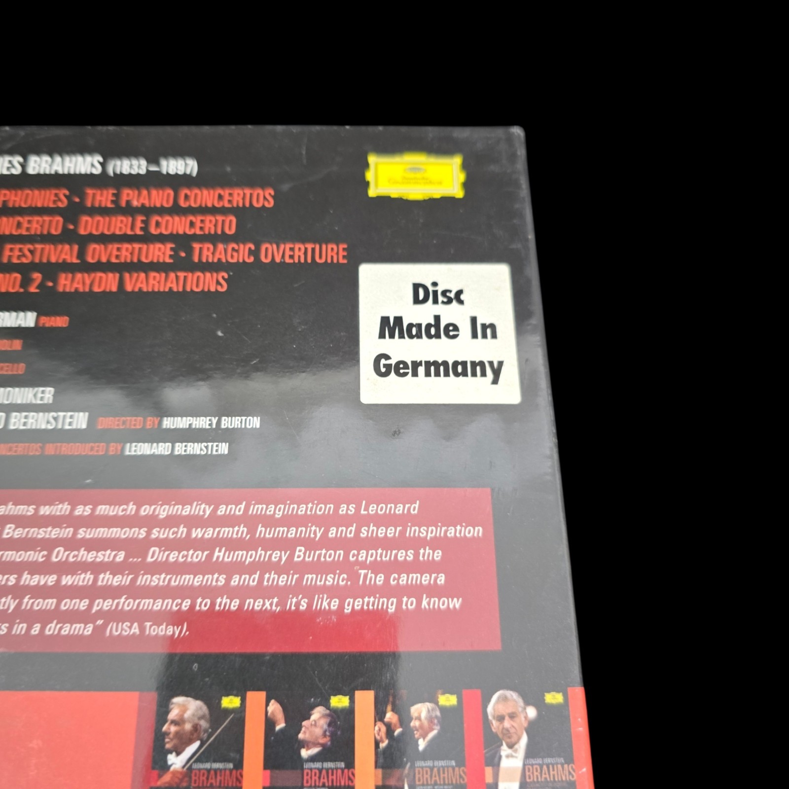 Leonard Bernstein Boxed Set (DVD, 2007, 5-Disc Set) NEW/SEALED