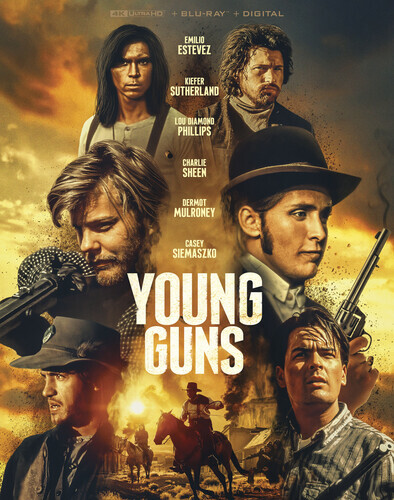 Young Guns [4K UHD] Blu-Ray, 4K Mastering, Digital NEW FREE SHIPPING W/SLIPCOVER